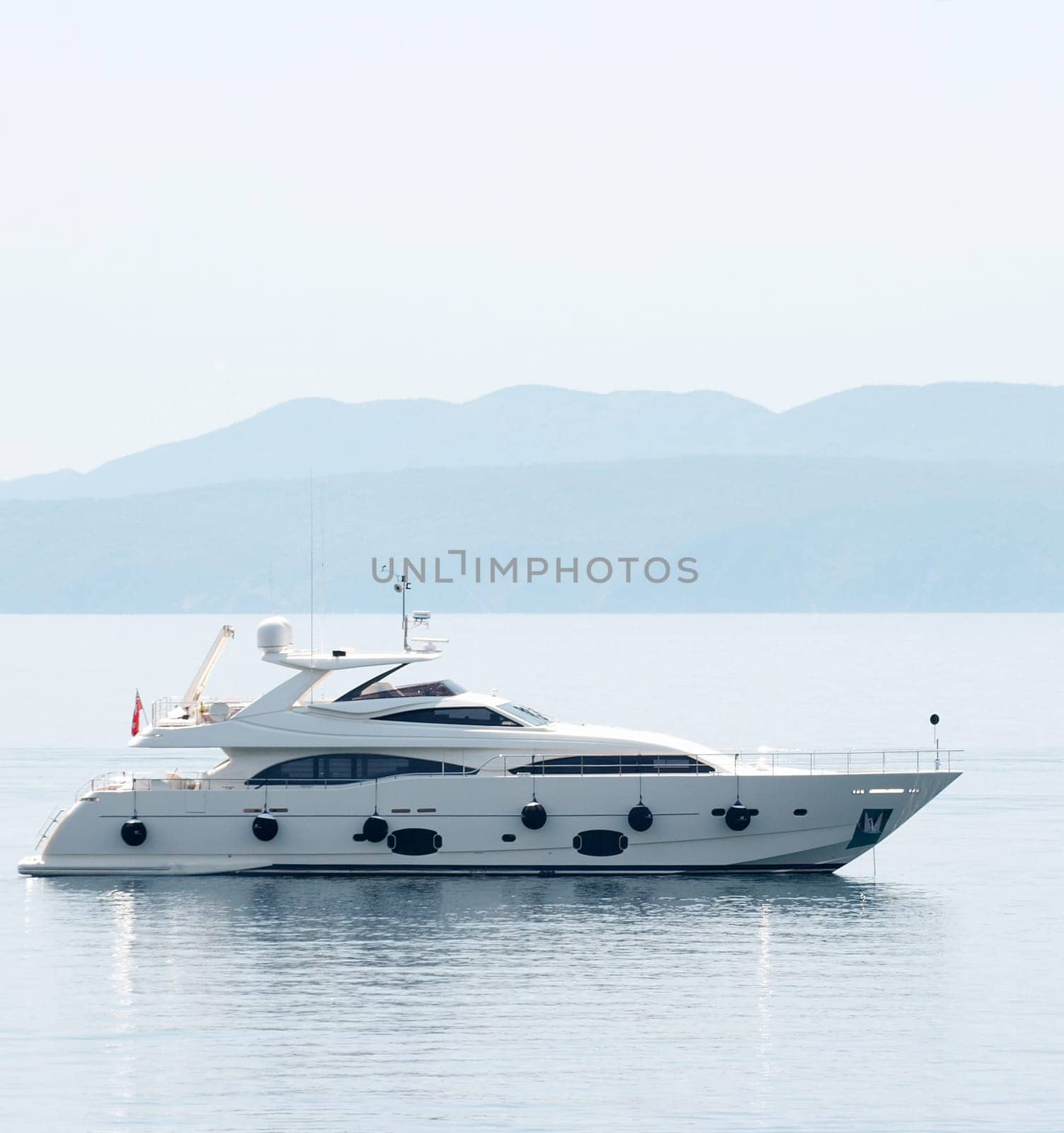 Luxury yacht on the sea