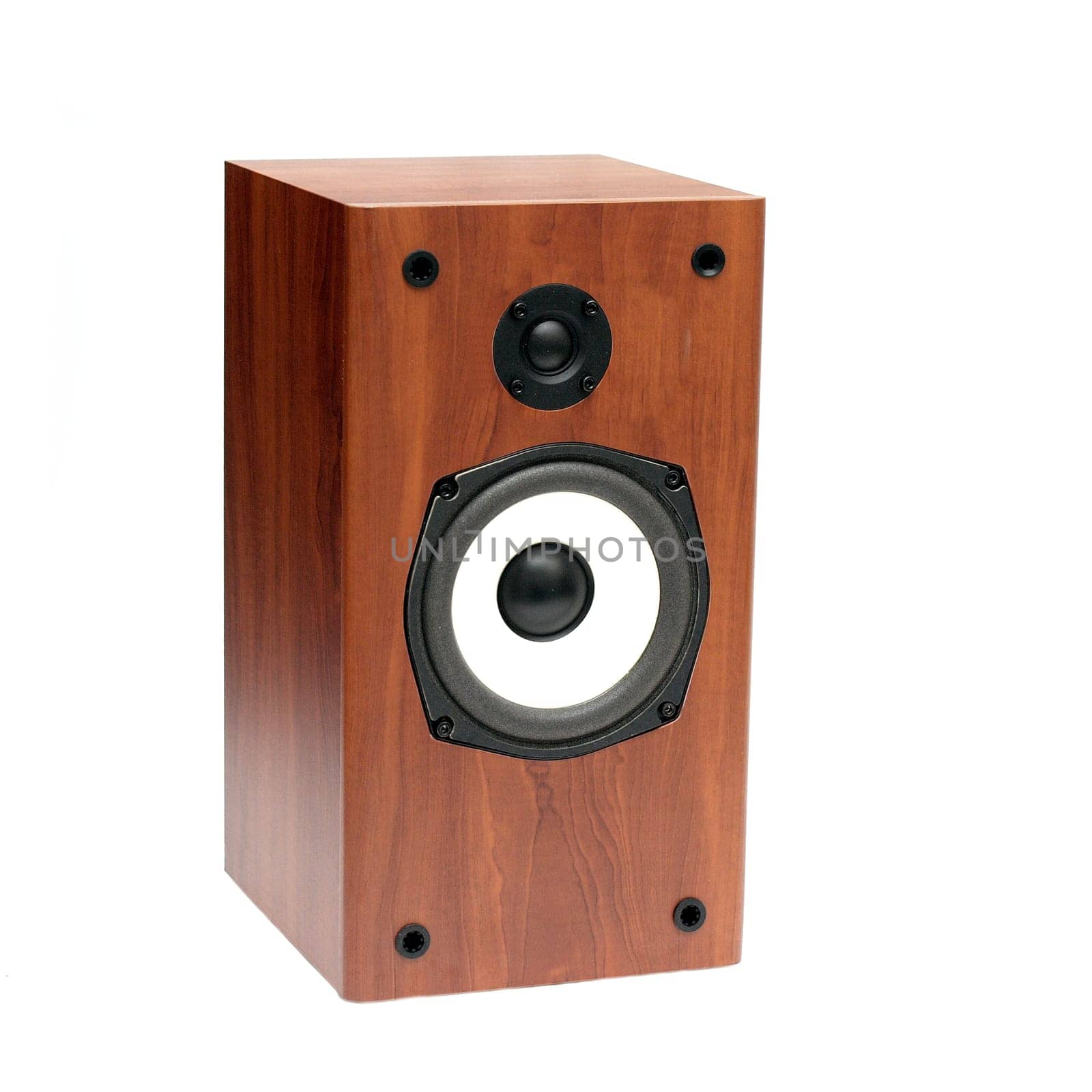Hifi speaker isolated on white background