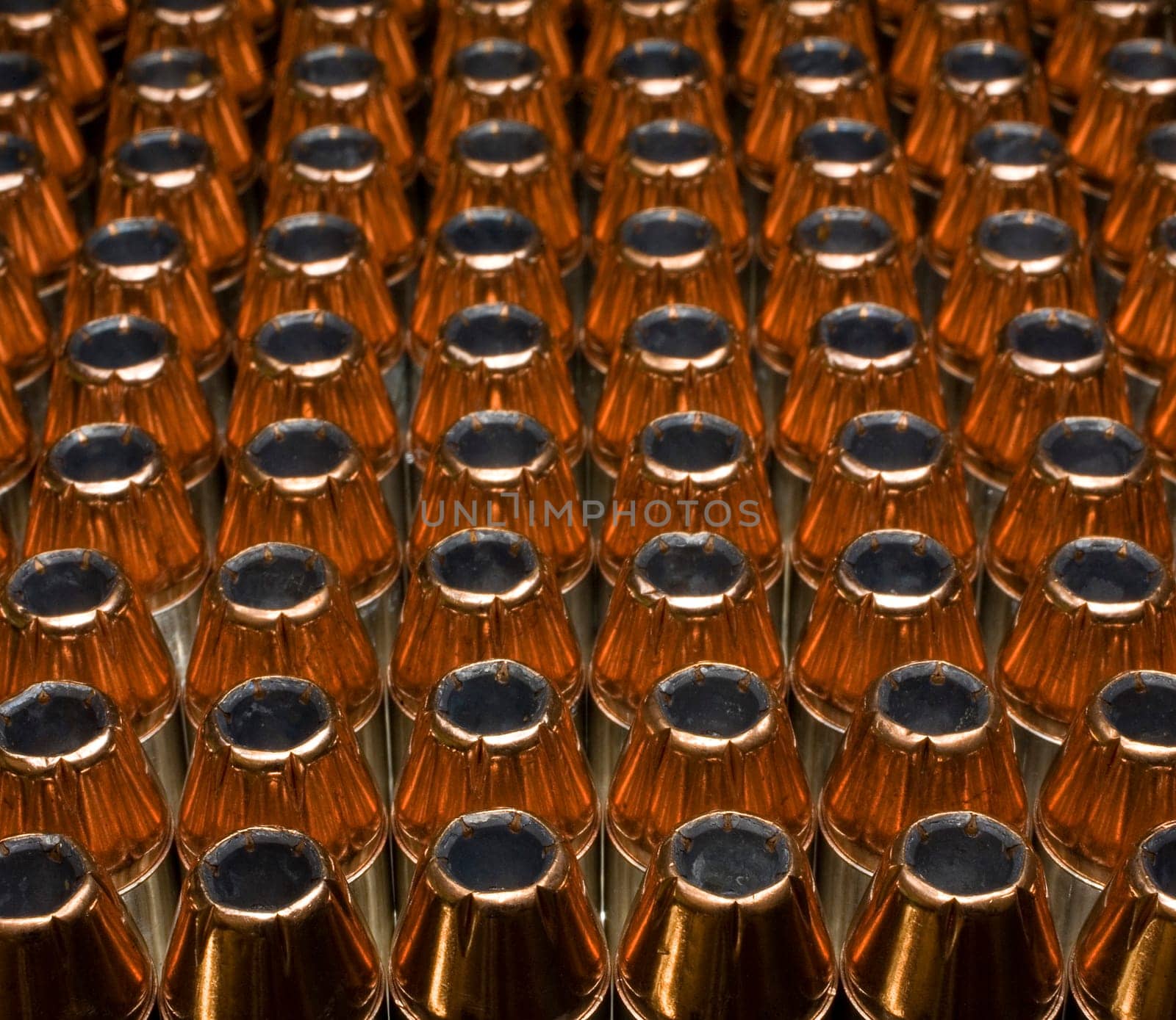 handgun ammunition that has copper colored hollow points