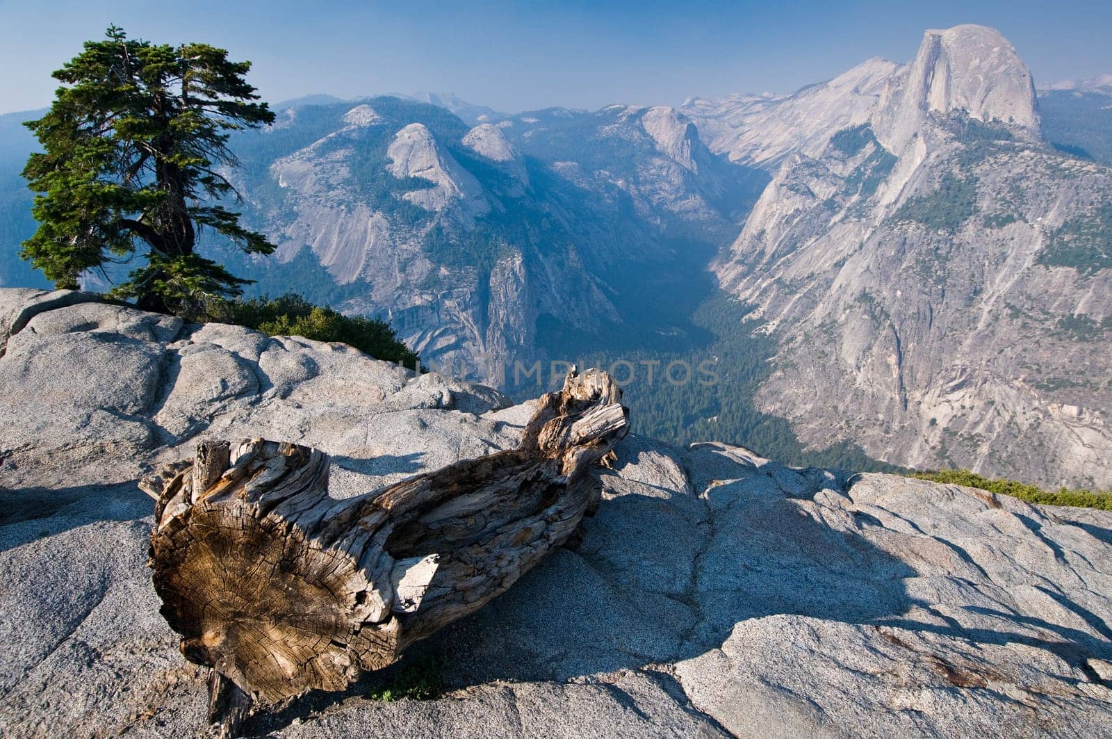 Viewing Half Dome from Glacier Point in Yosemite National Park, California