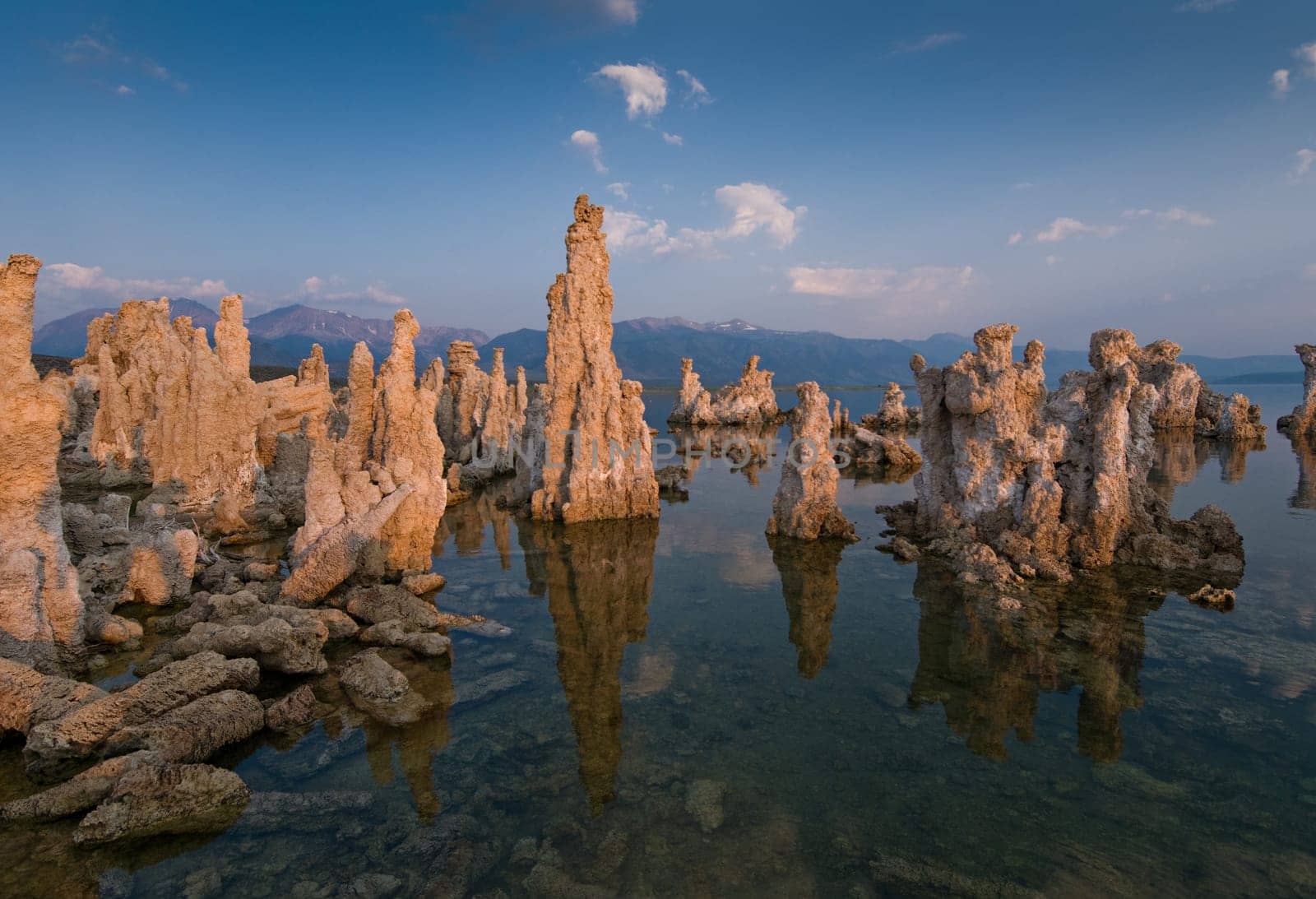 Exposed tufa towers of Mono Lake, California