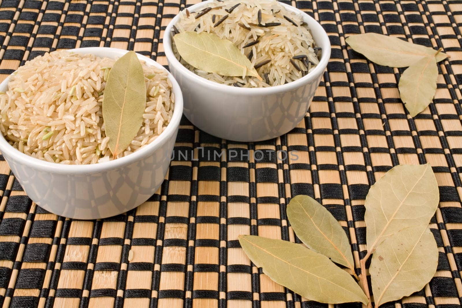 Lifestyle shot of rice grain in bowls