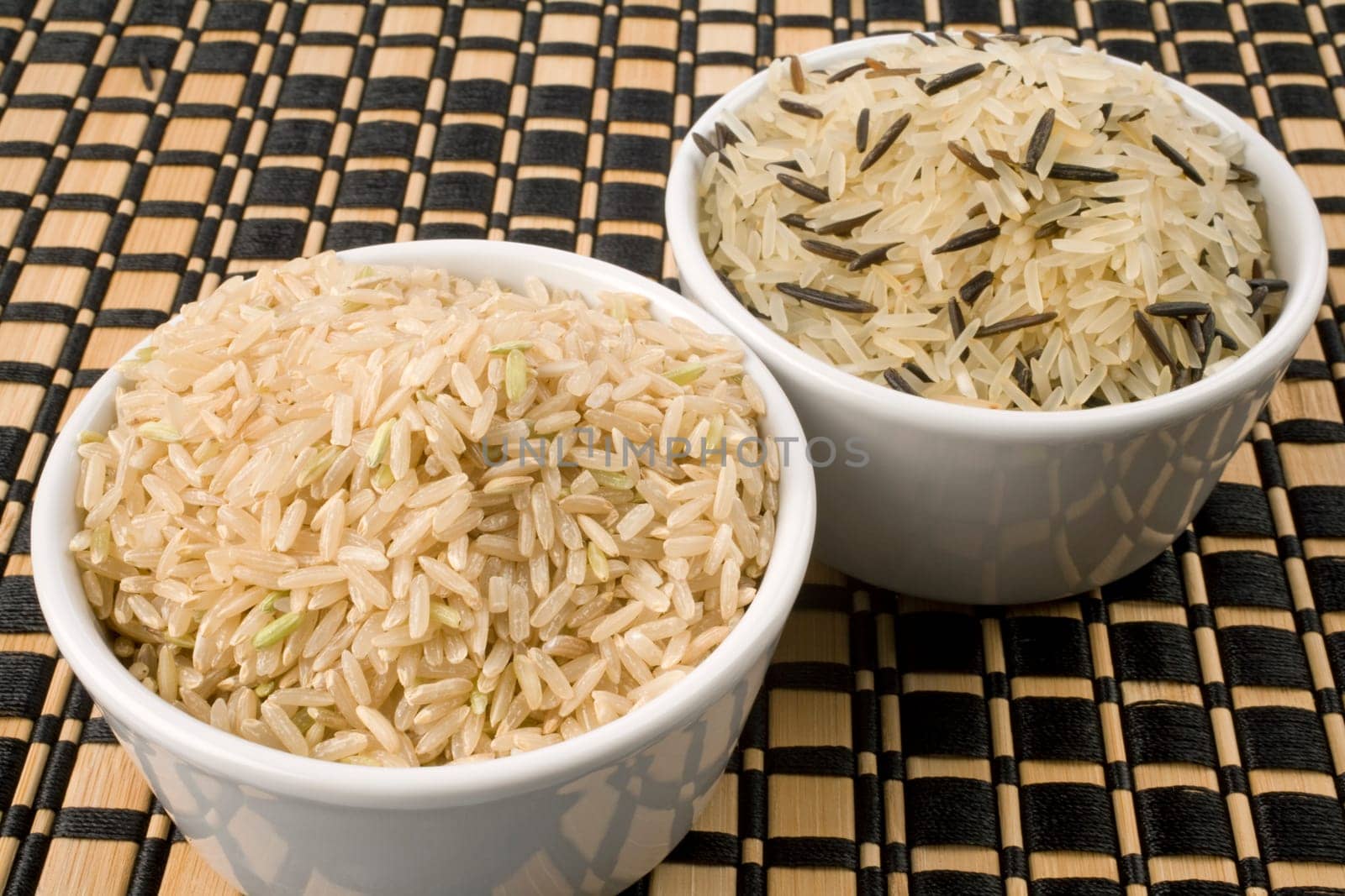 Lifestyle shot of rice grain in bowls