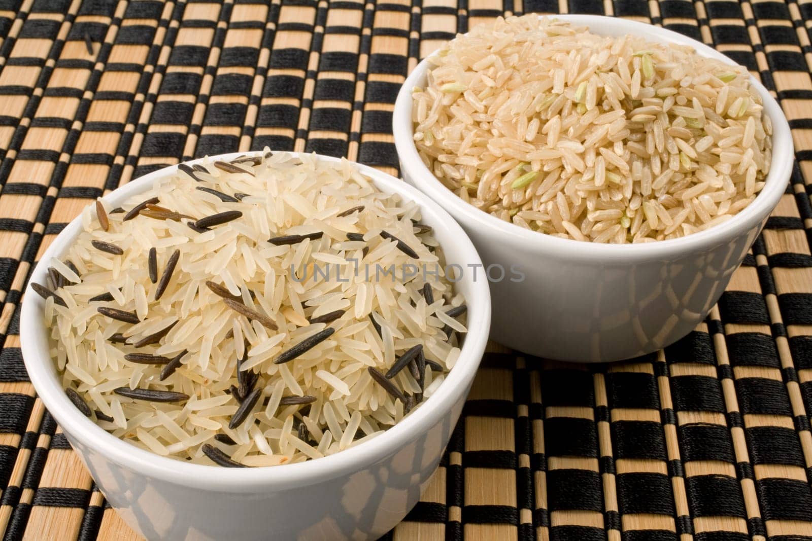 Lifestyle shot of rice grain in bowls