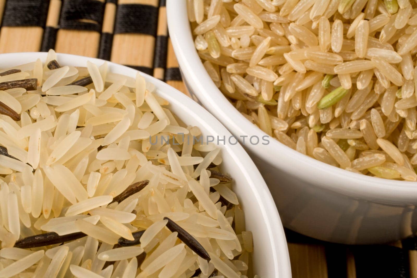 Lifestyle shot of rice grain in bowls