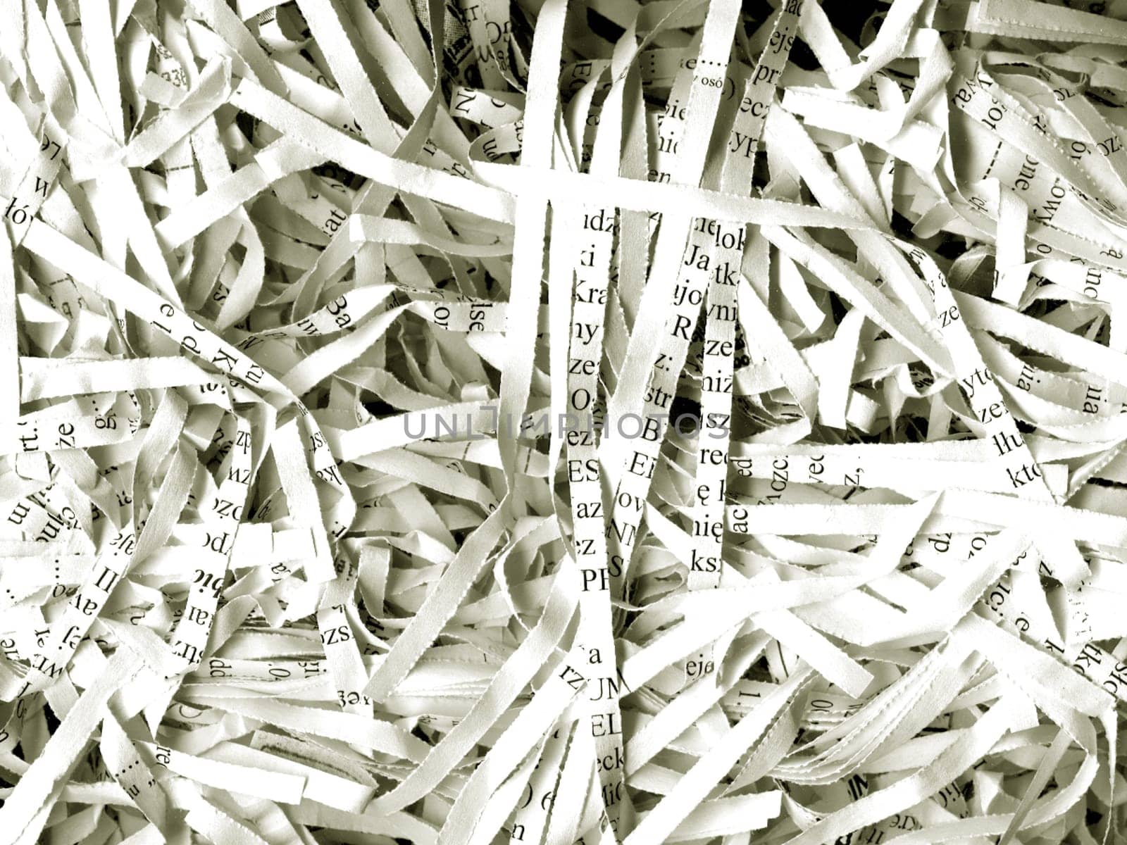 A texture of recycled paper clippings.