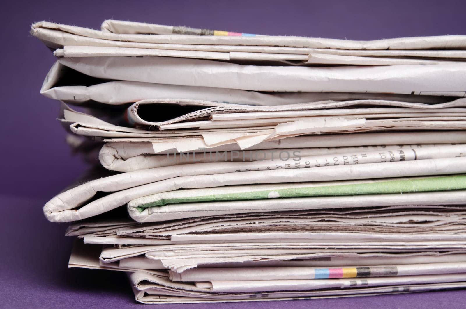 Stack of newspapers