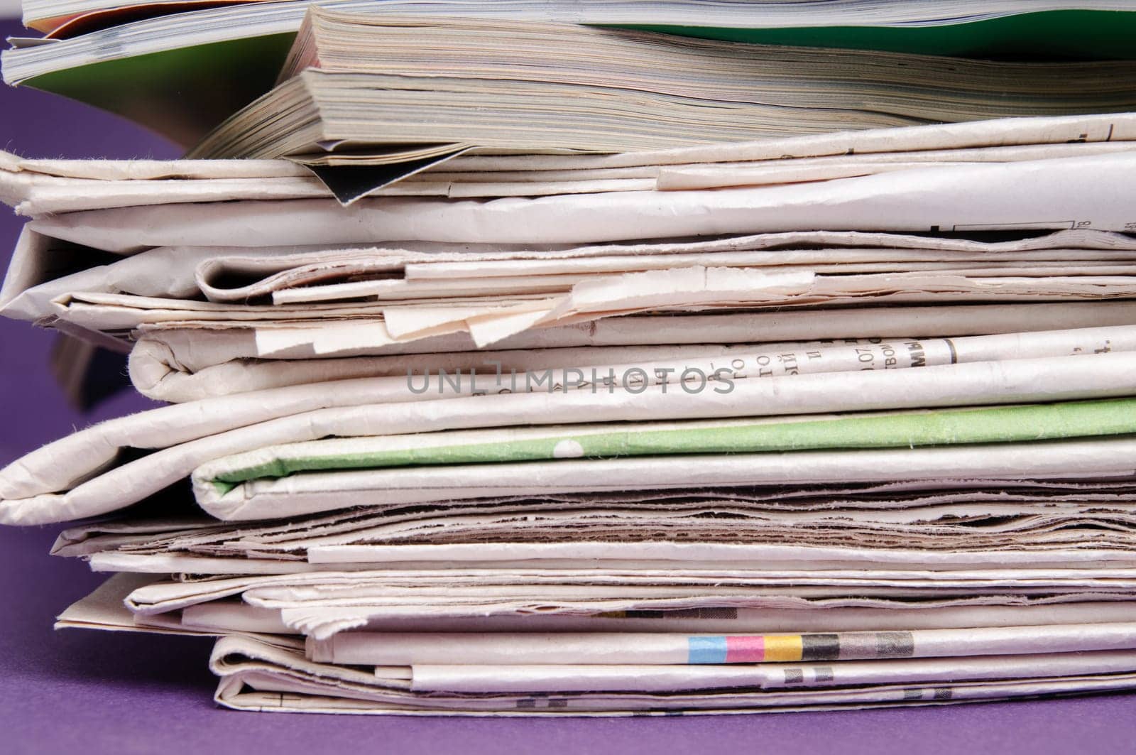 Stack of newspapers