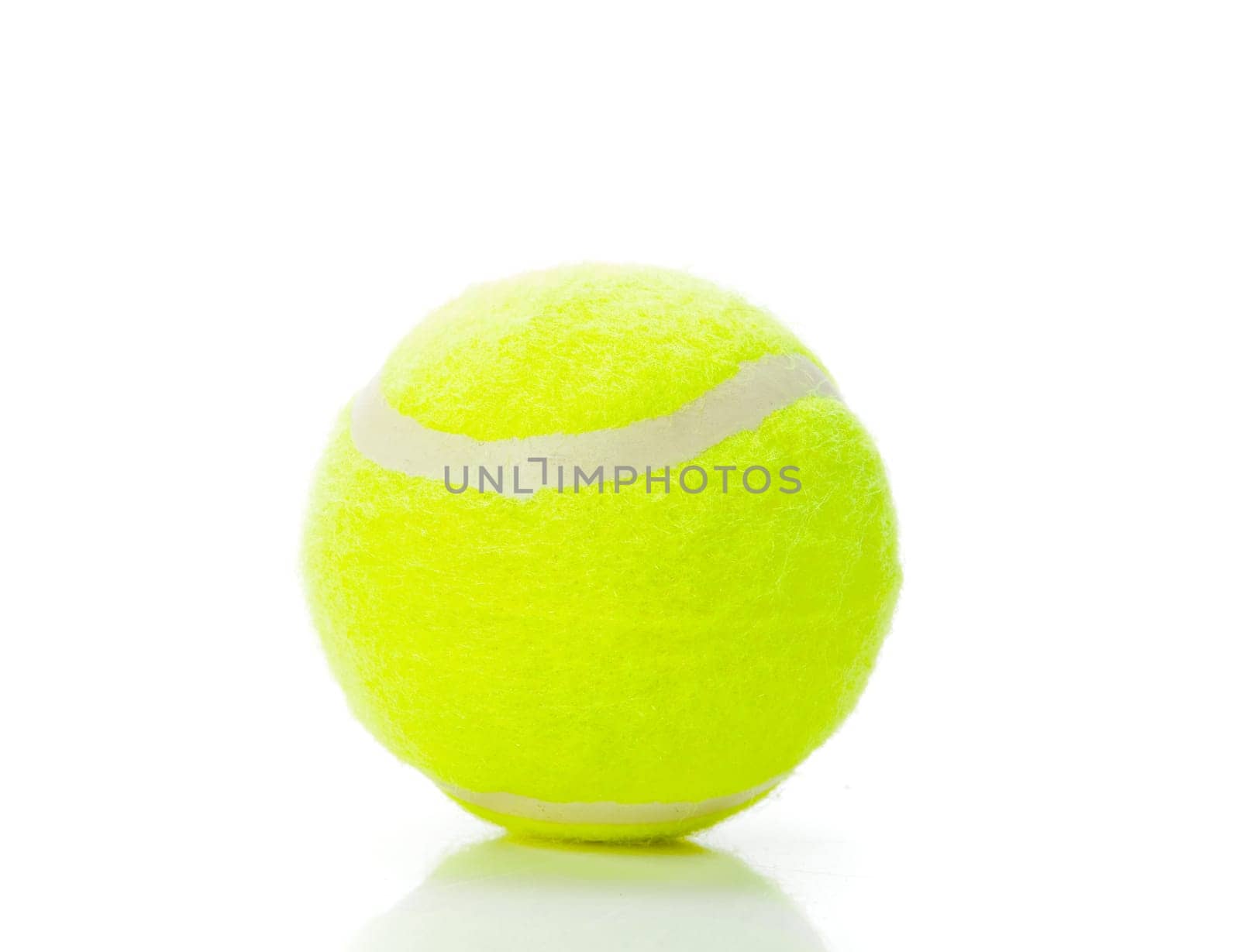 Isolated tennis ball