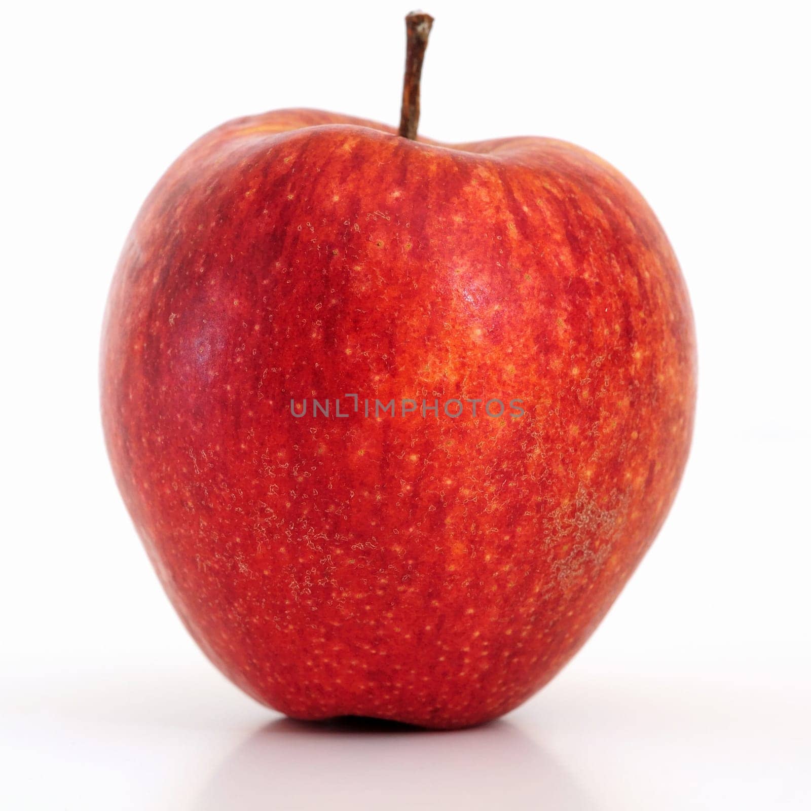 Red apple isolated on white background