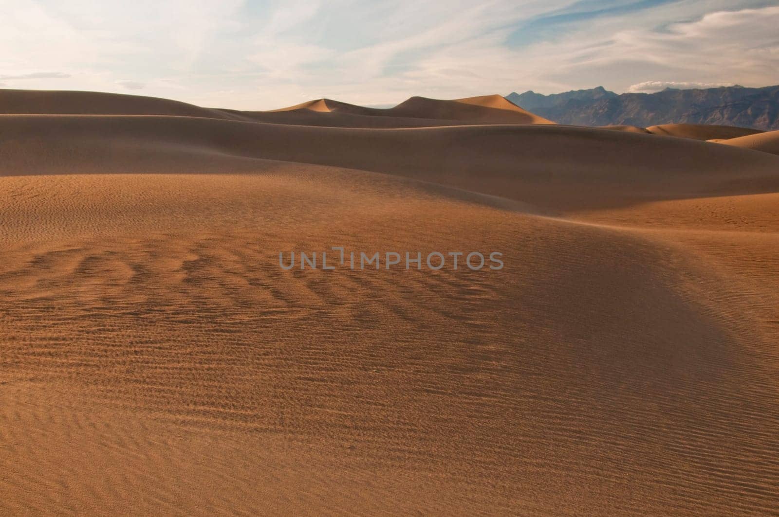 sand dunes at sunset in Death Valley National Park, CA