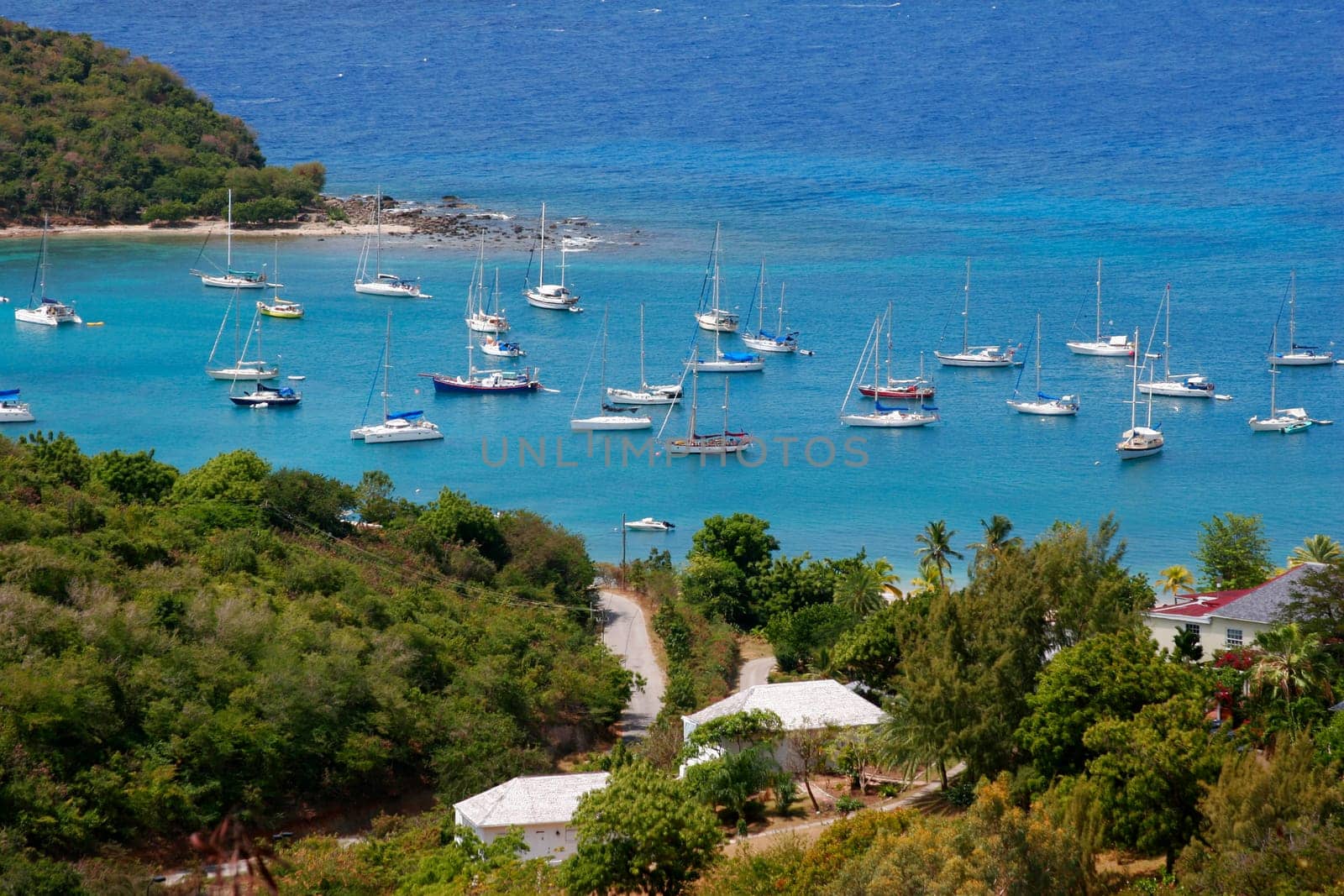 Yachts on Falmouth Bay, English Harbour, Antigua