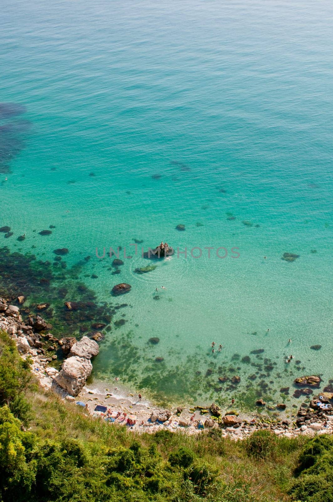 beautiful view from top on fiolent bay in crimea, ukraine