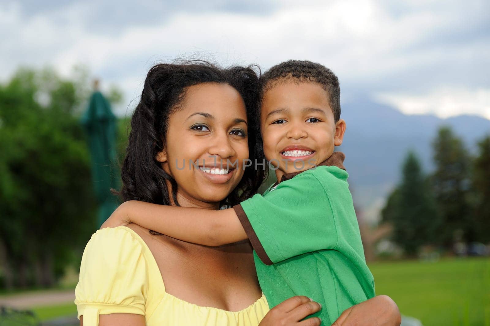 Mother and Child spending time in a park