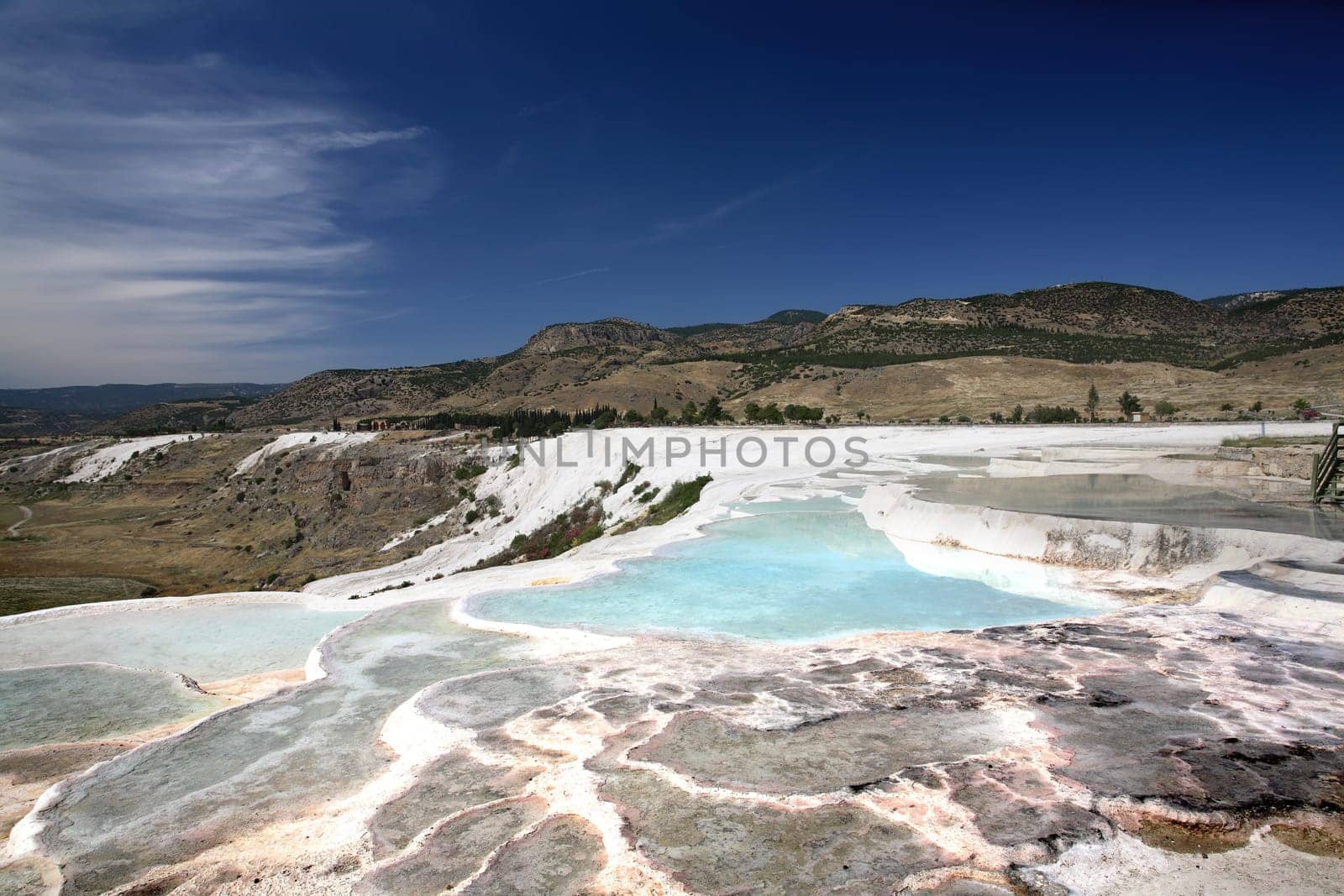 Travertine pools and terraces, Pamukkale, Turkey