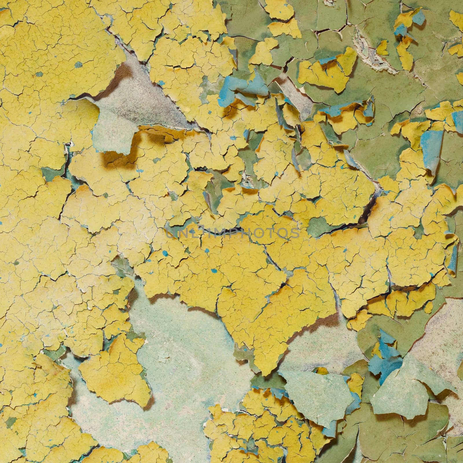 The ancient painted and cracked wall texture