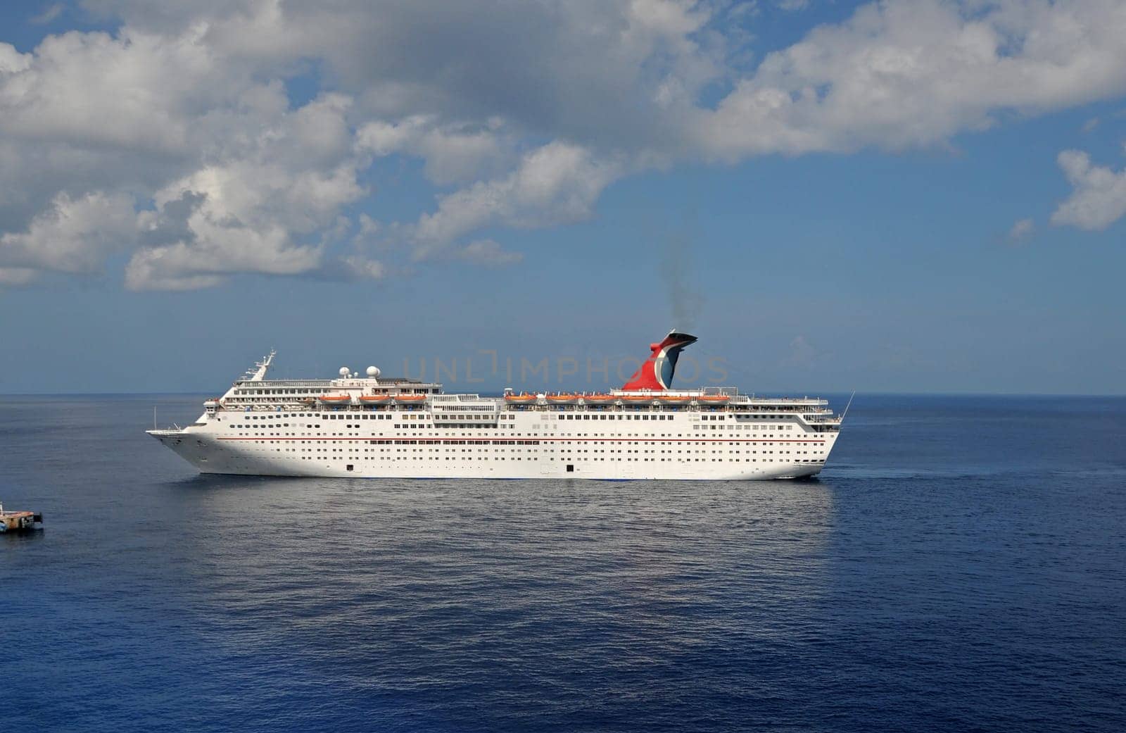 Exciting vacation on a modern cruise ship