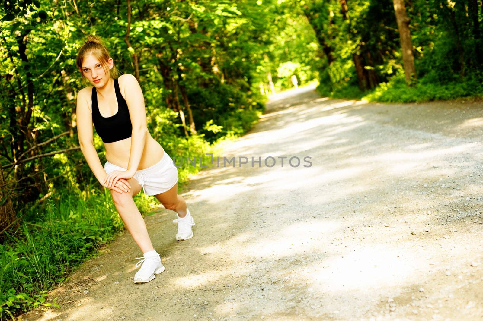 Woman trail runner, from a complete series of photos.