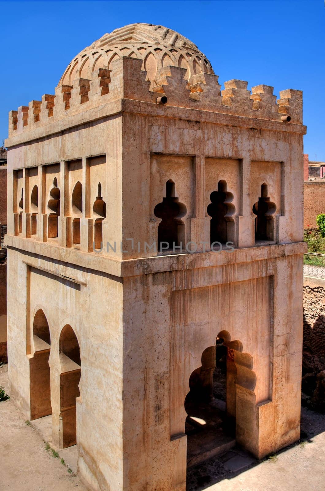 Almoravid Koubba in old Medina in Marrakech