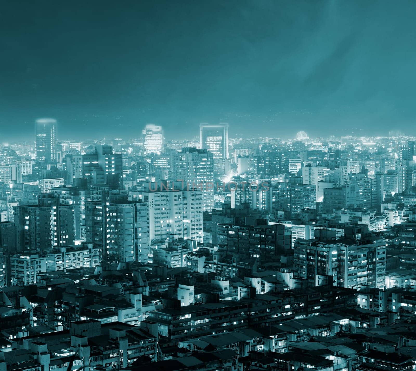 It is a beautiful cityscape in Taipei of Taiwan.