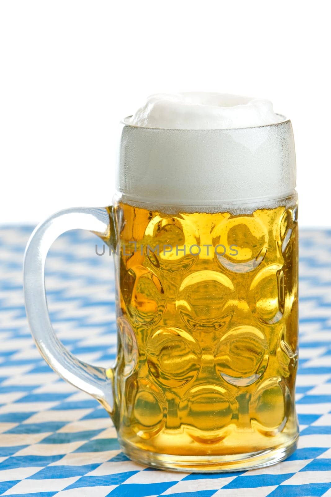 Close-up of original Bavarian Oktoberfest Beer stein (mug)