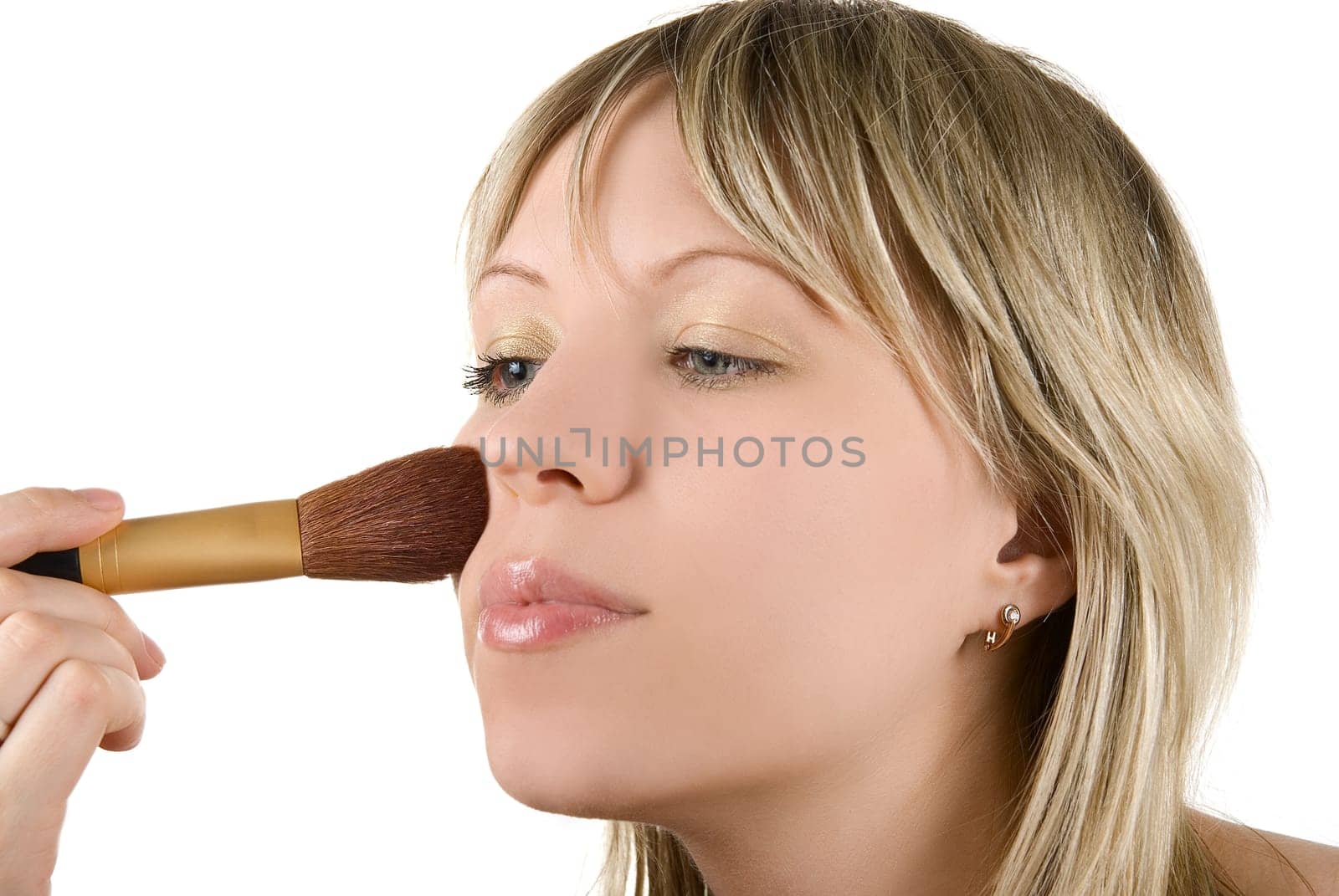Make up and painting of pretty girl