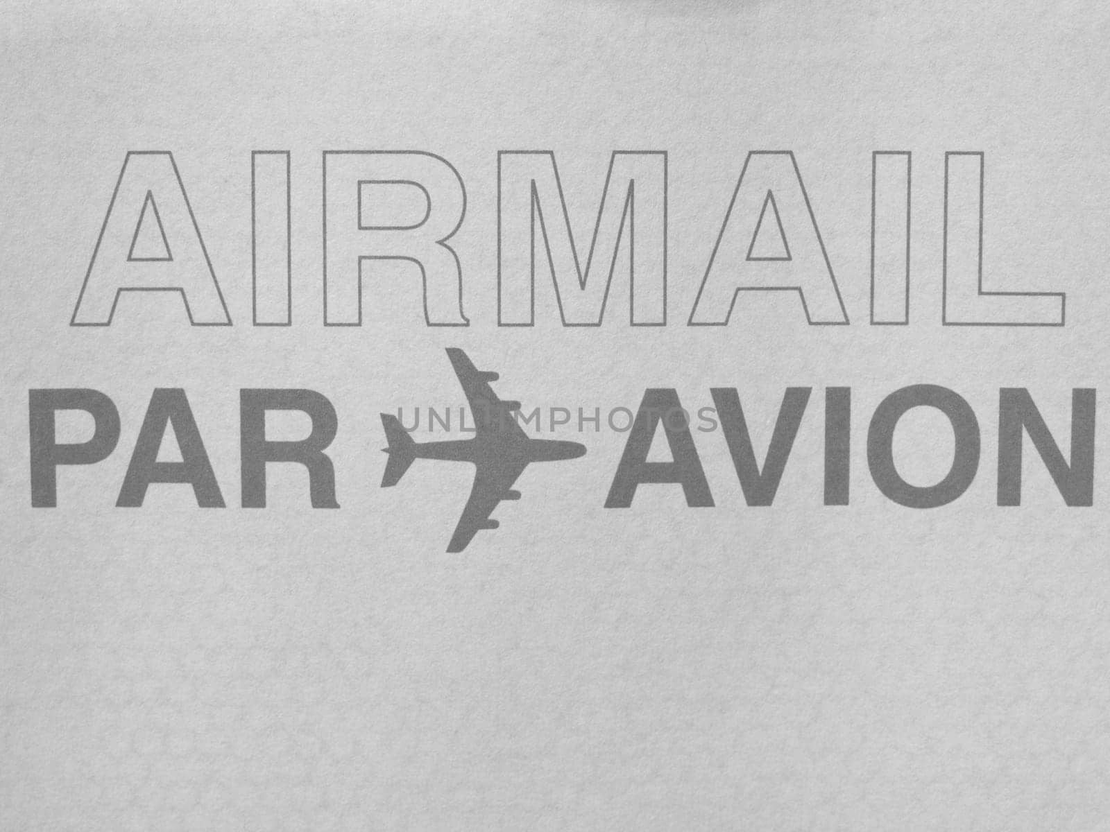 Postage mail envelope for Airmail (Par Avion)