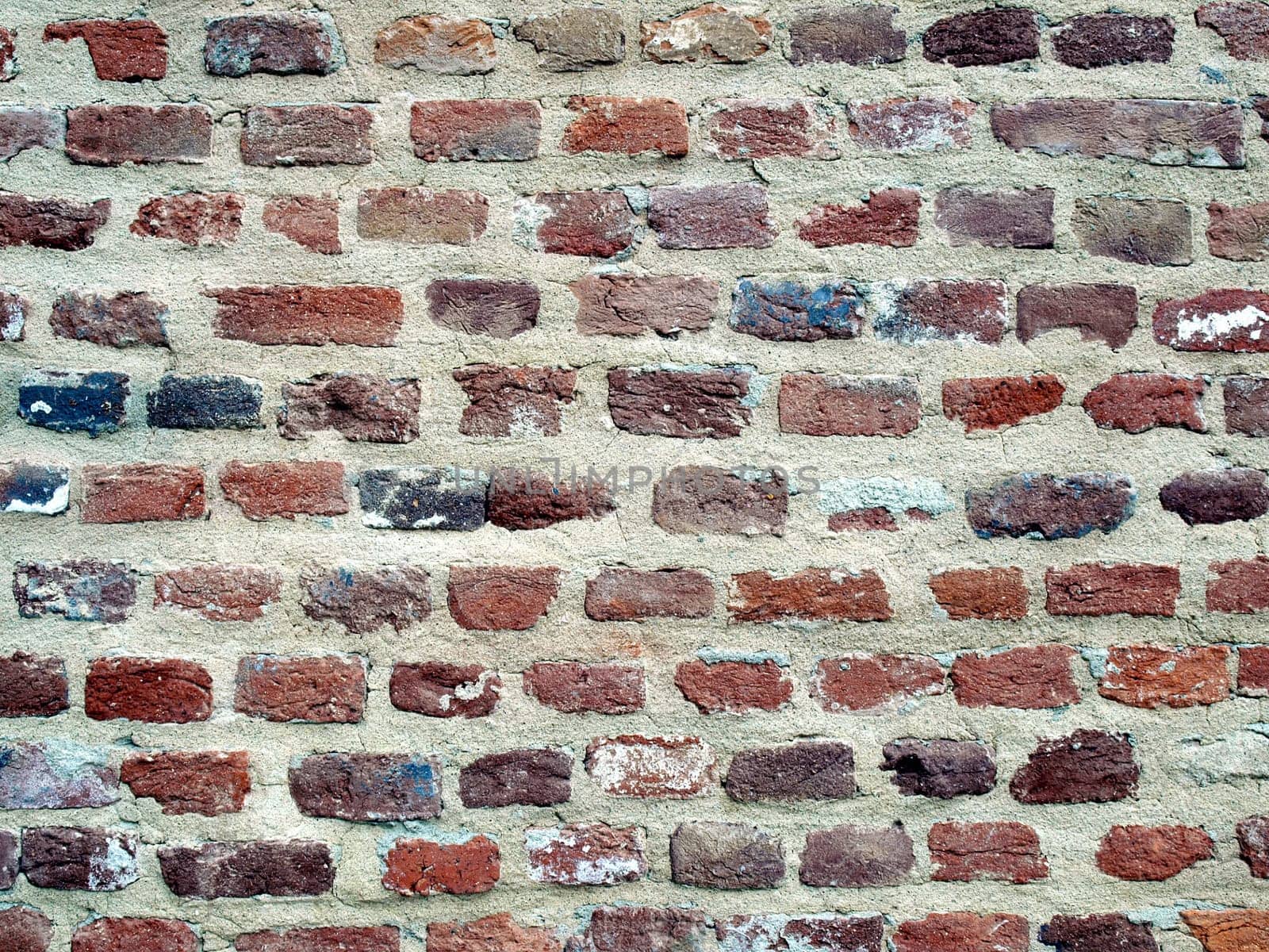Detail of a brick wall useful as a background