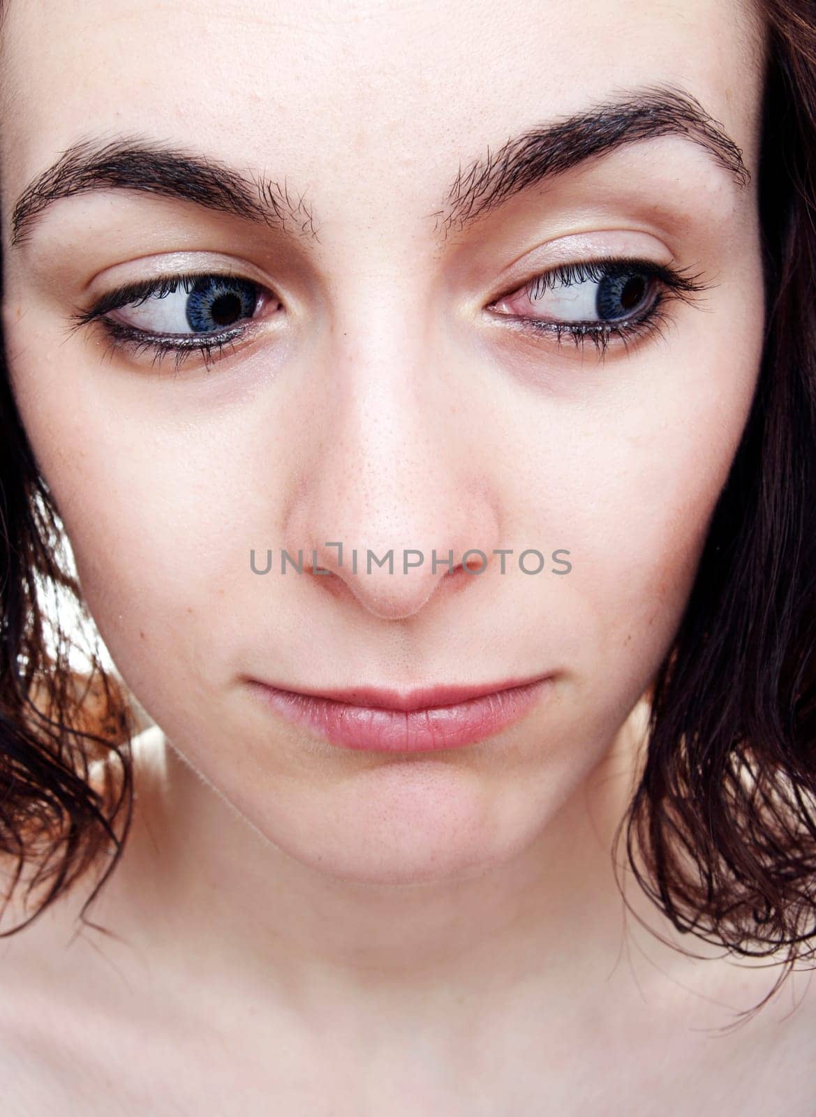 Young and beauty sad woman