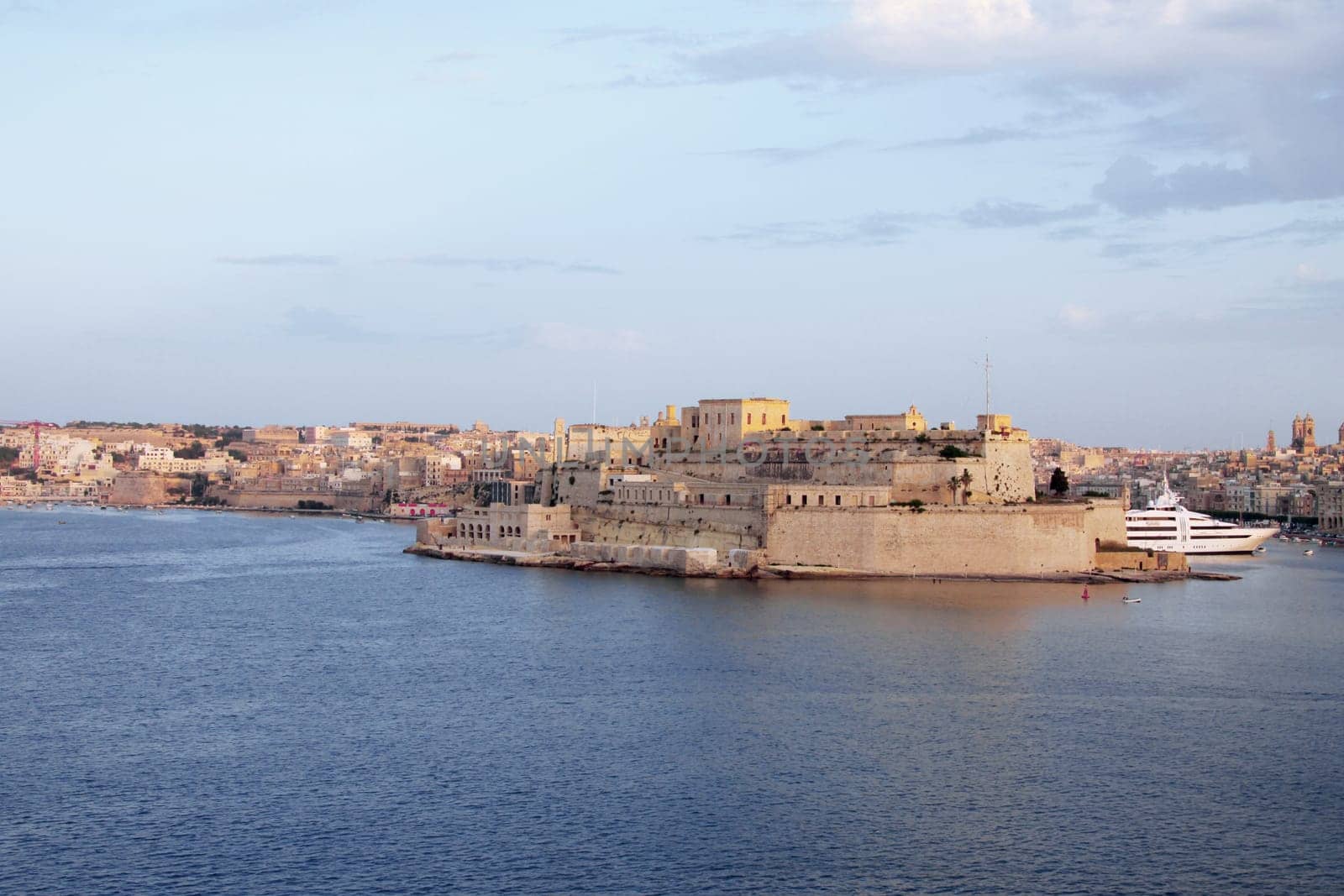 fort st. angelo taken just before the sun sets
