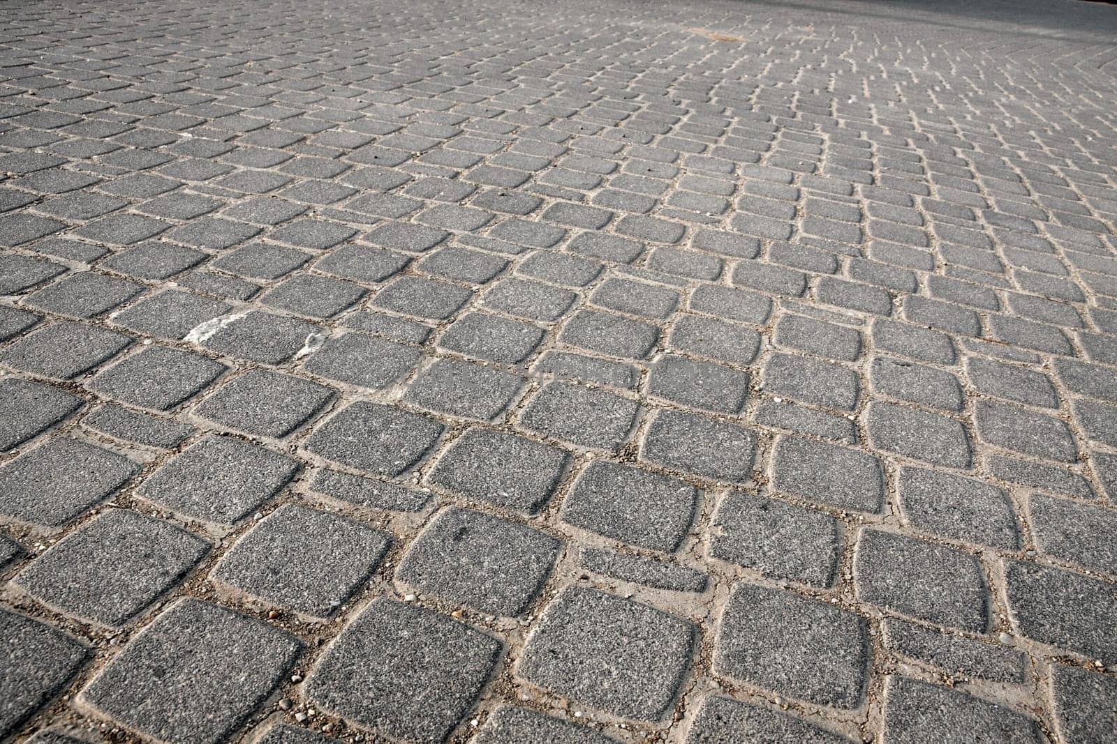 Stone pavement texture of an urban street