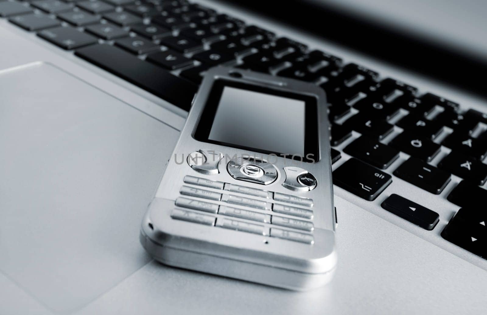 Laptop and Mobile Phone