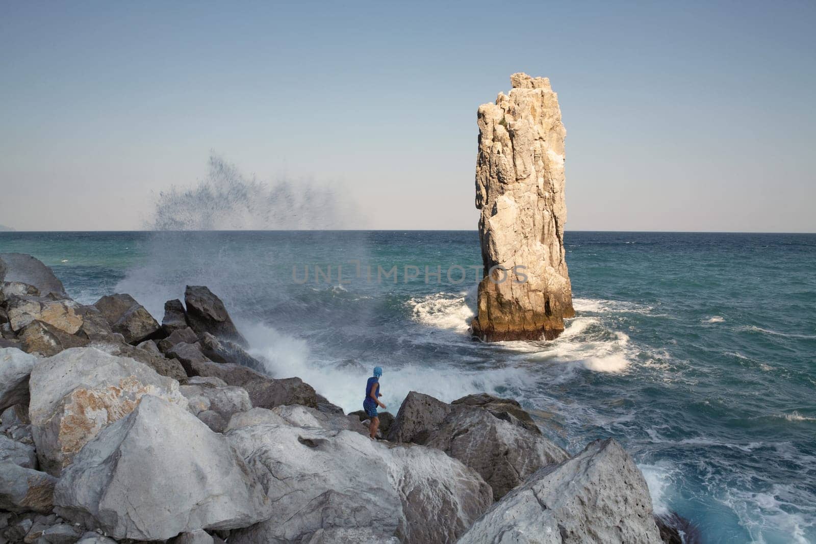 The rock in the Black sea (Crimea). The name of this rock - The Sail.