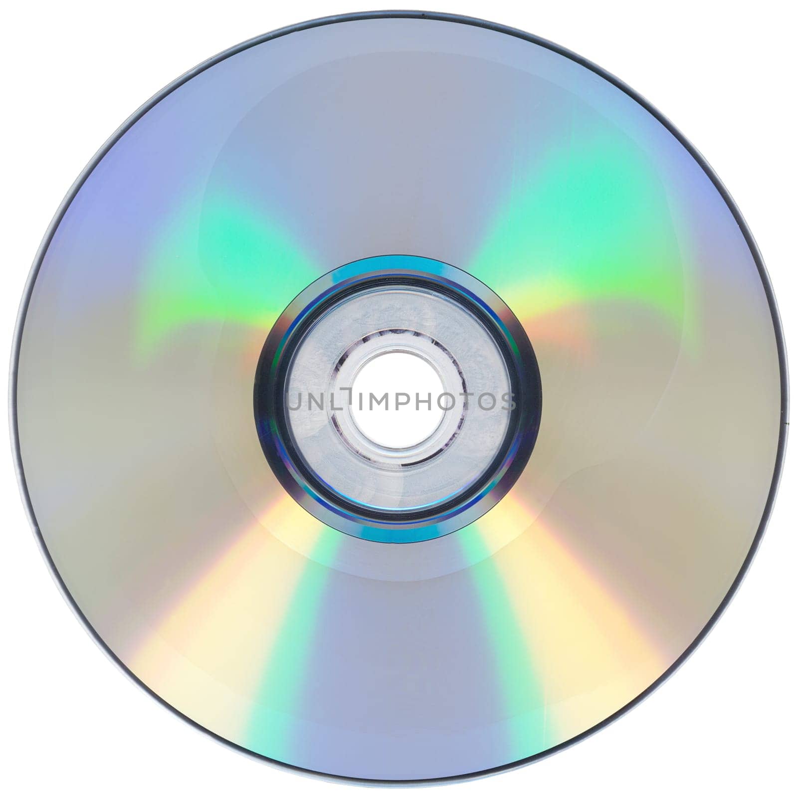 Disc isolated on white very clean