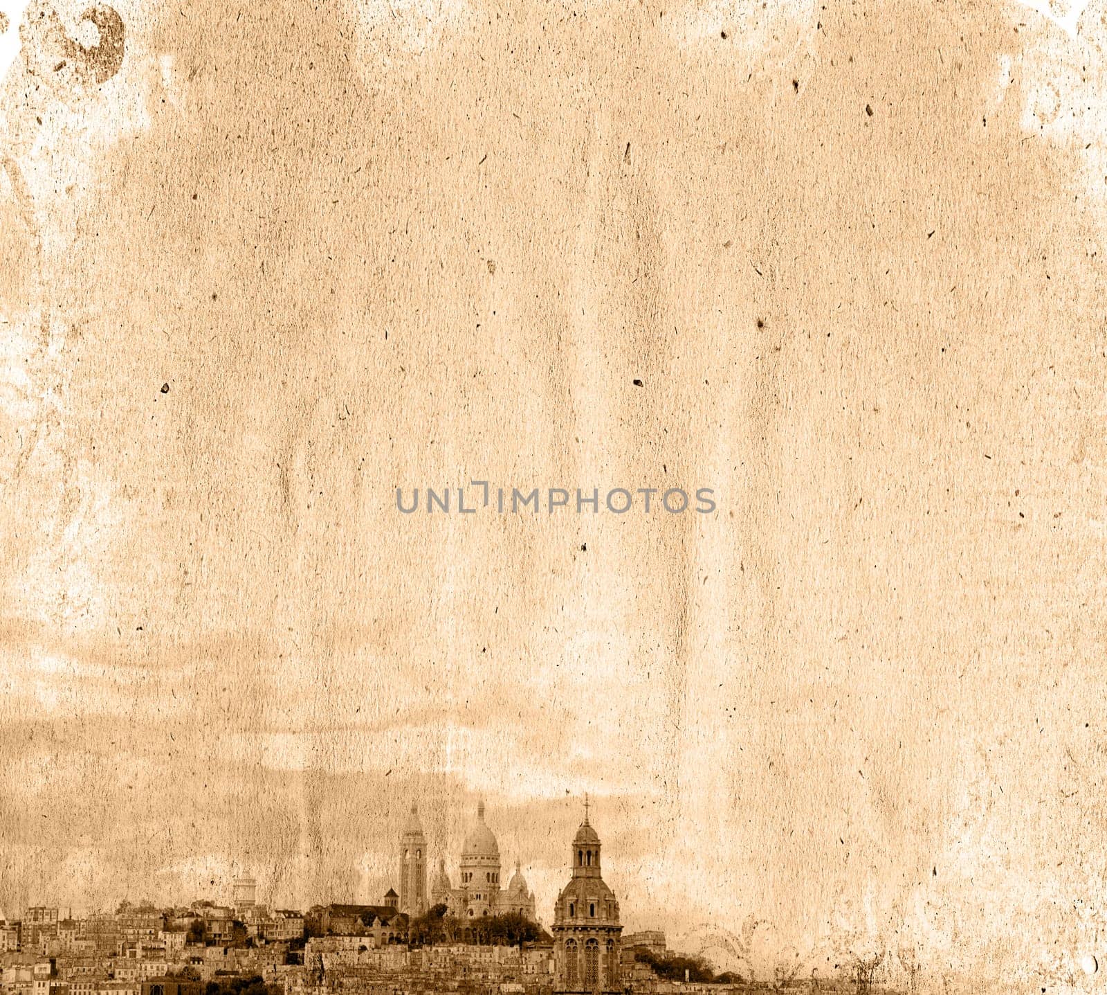 old-fashioned paris france -  with space for text or image