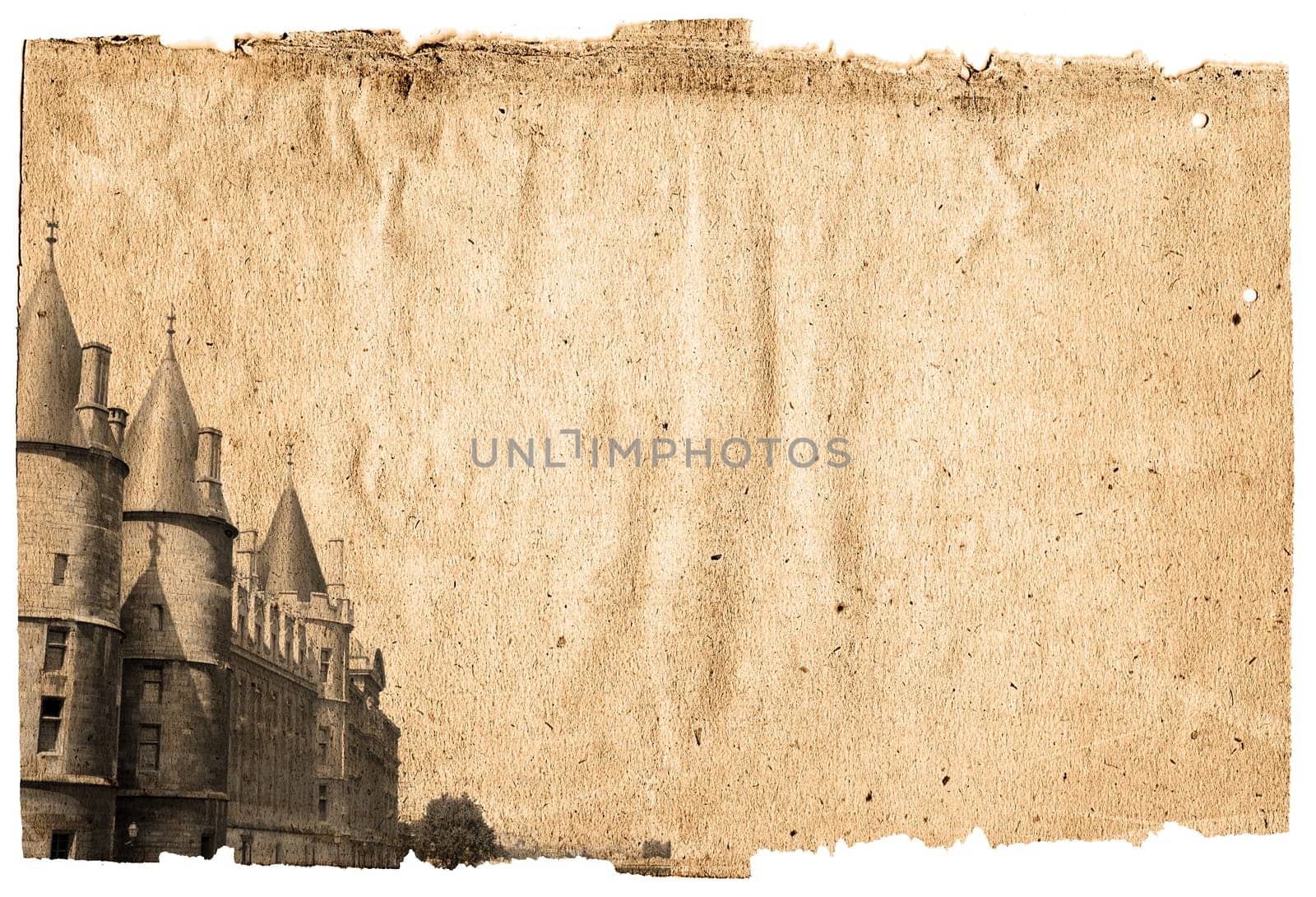 old-fashioned paris france -  with space for text or image