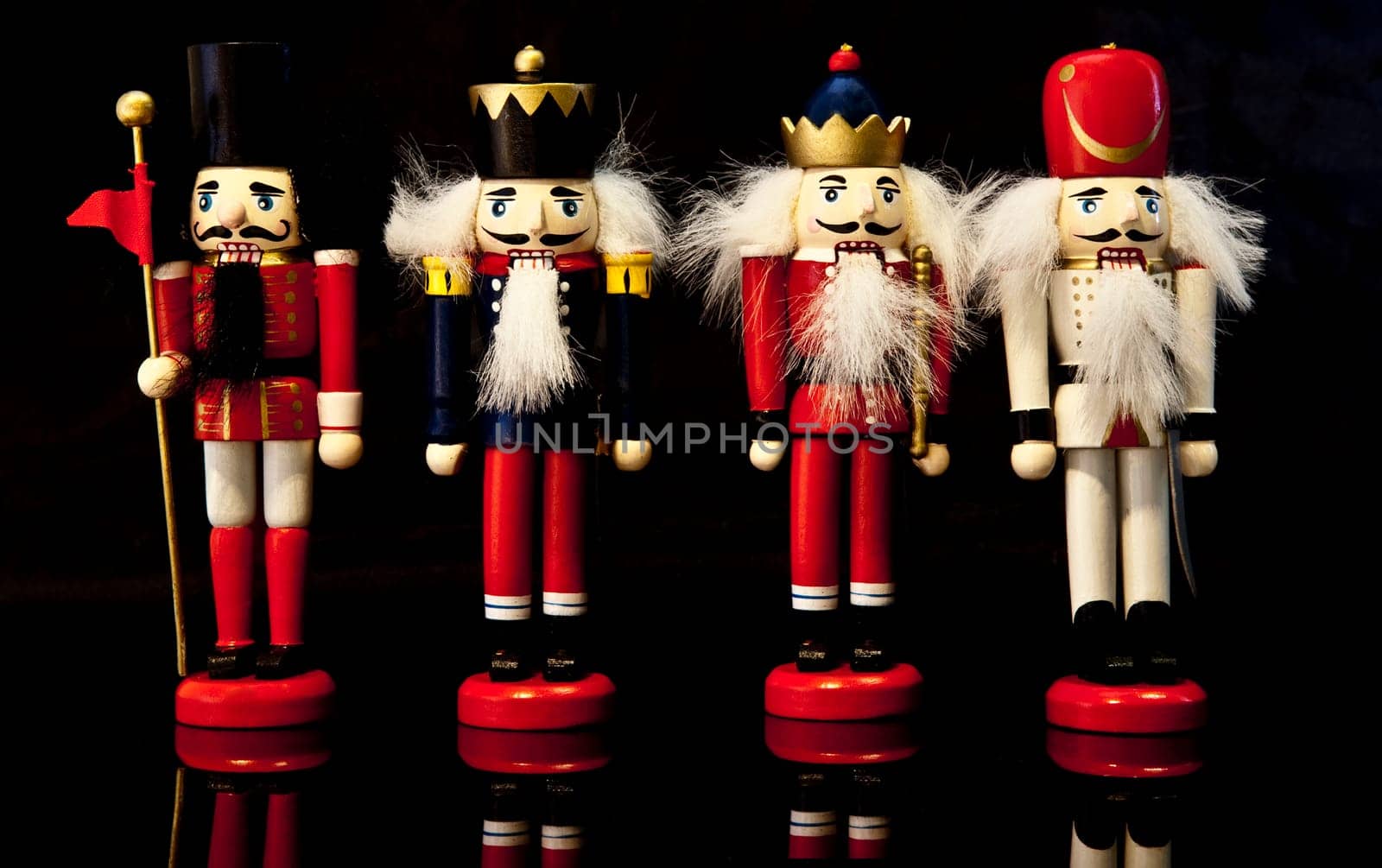 Colorful collection of Christmas nutcrackers