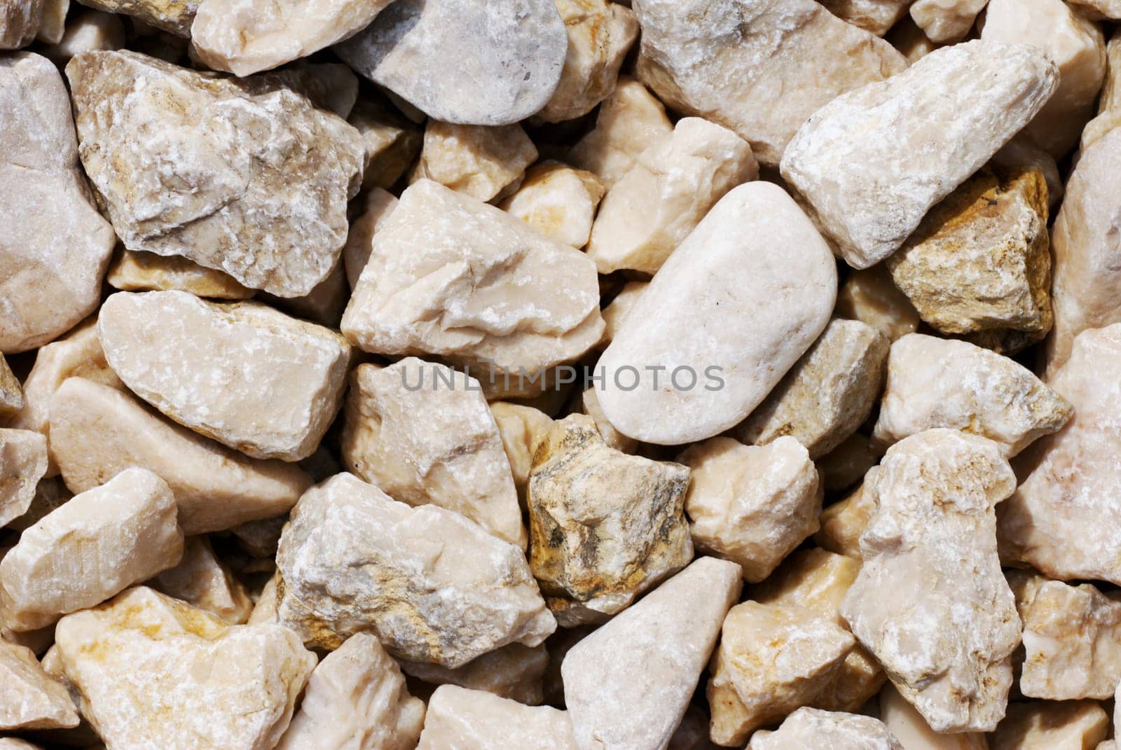 Background of various shape and color stones