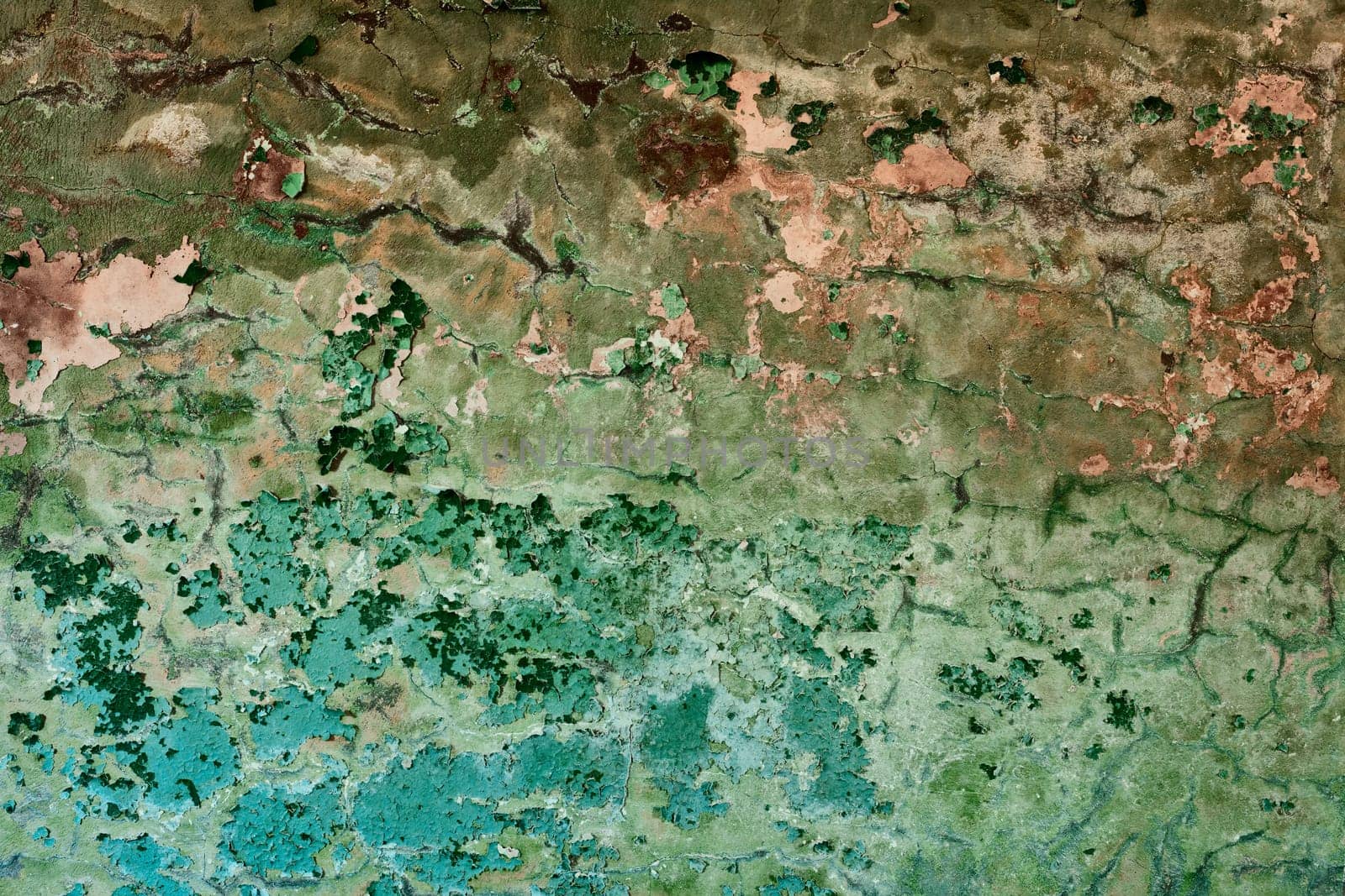 Old painted messy wall with cracks background