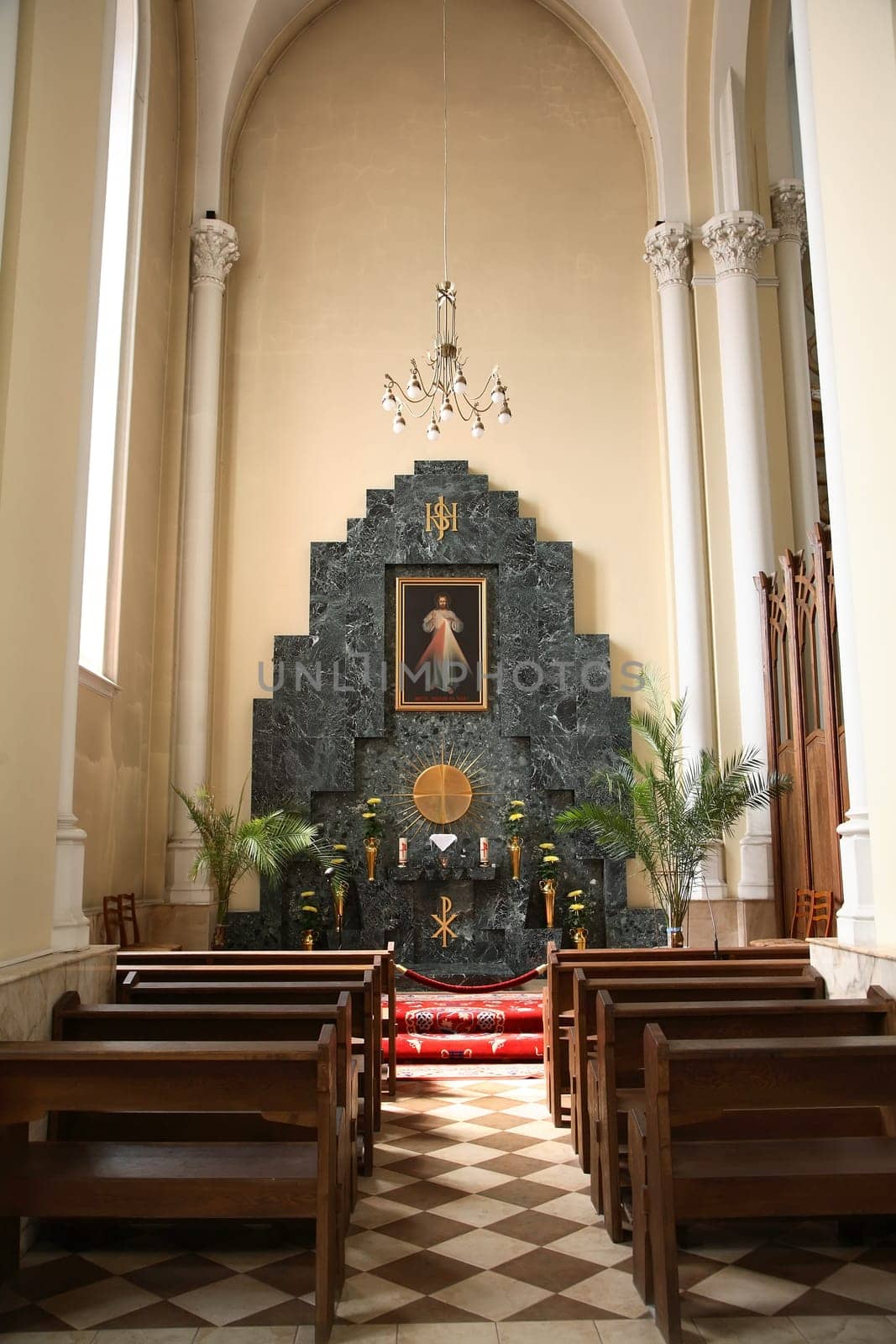 Interior of Catholic church