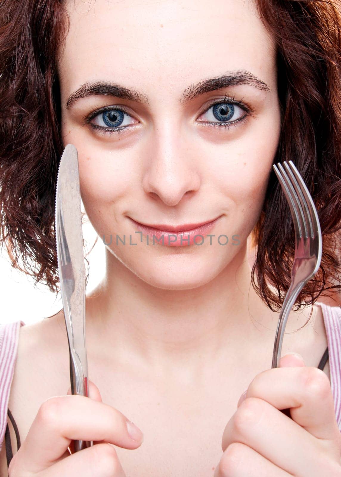 Beauty woman waiting for dinner
