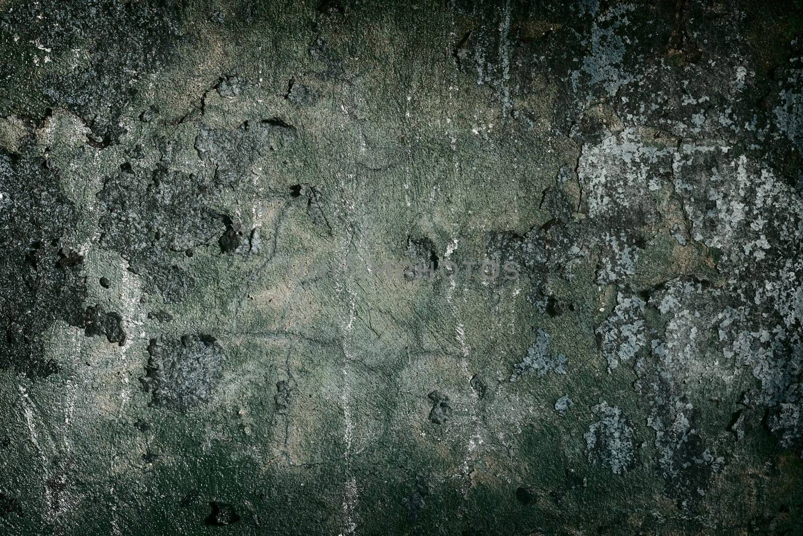 Dark concrete painted old wall frame