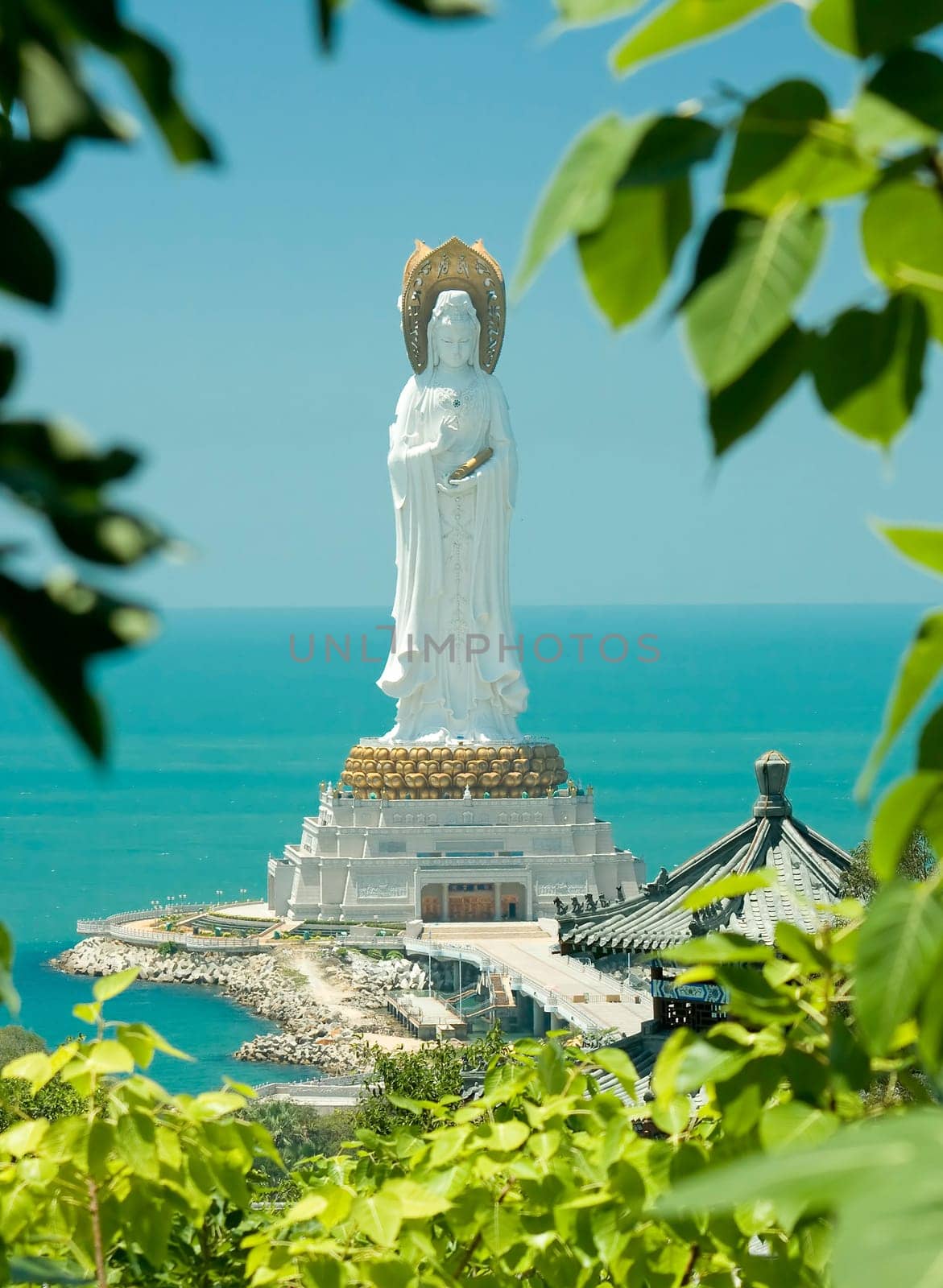 buddha big statue in center of buddhism (Hainan,China)