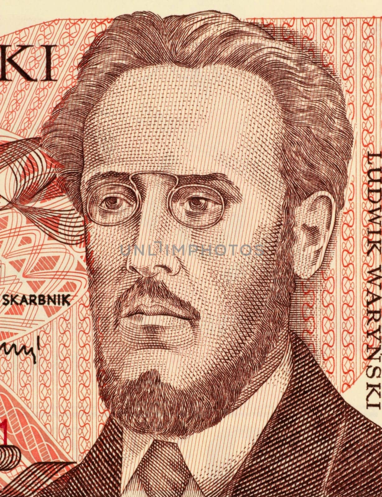 Ludwik Warynski on 100 Zlotych 1988 Banknote from Poland. Activist and theoretician of the socialist movement in Poland.