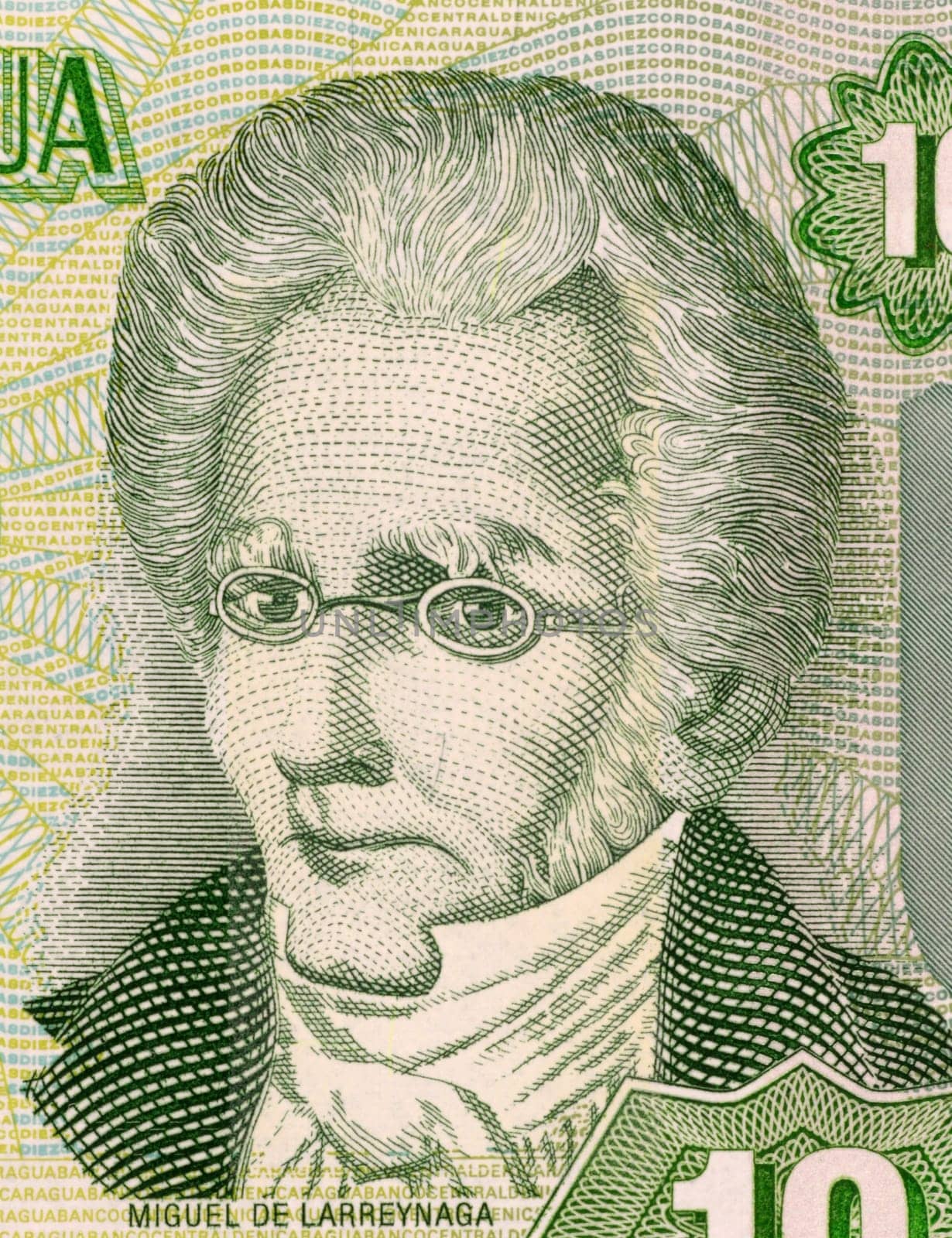Miguel Larreynaga on 10 Cordobas 2002 Banknote from Nicaragua. Philosopher, poet, humanist, and lawyer.