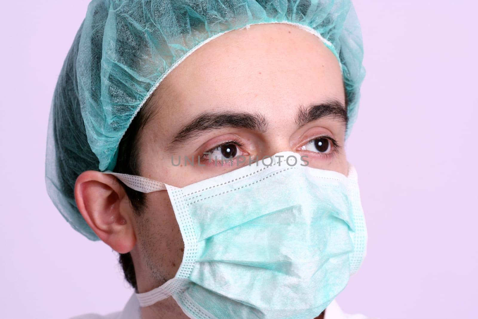 Professional young doctor at work.