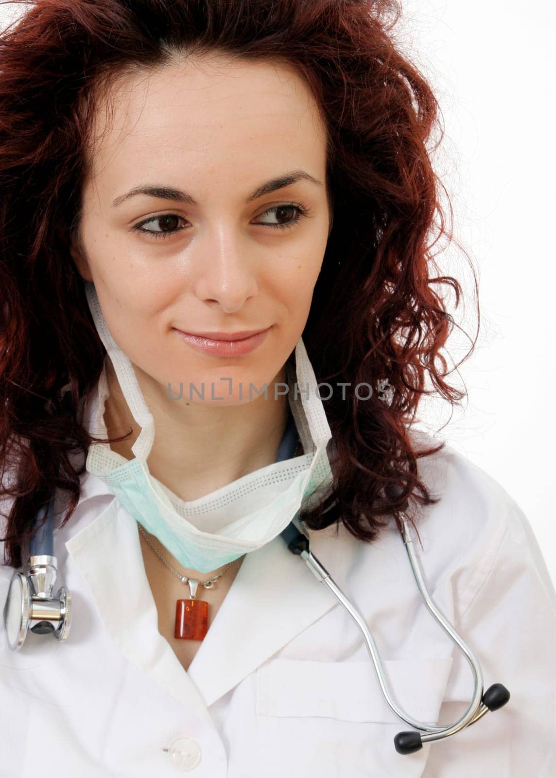 Close-up portrait of a young doctor