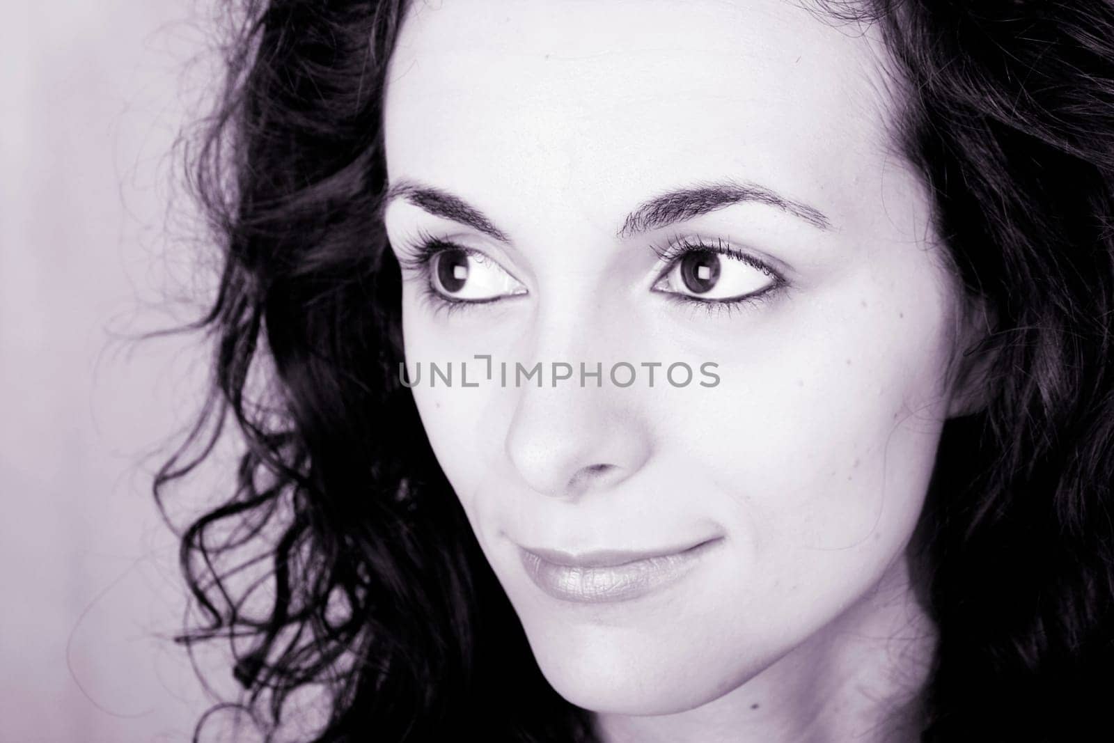 Portrait of a beautiful young lady smiling