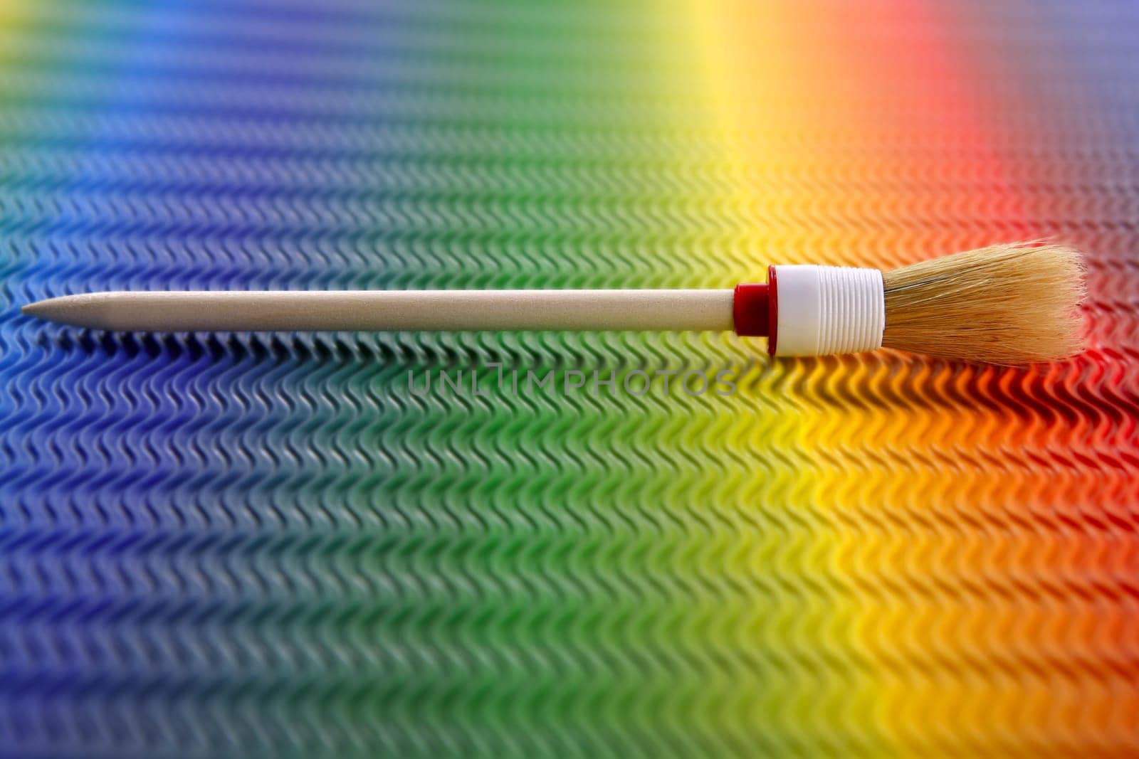 Brush over colorful rainboy wavy 3d background