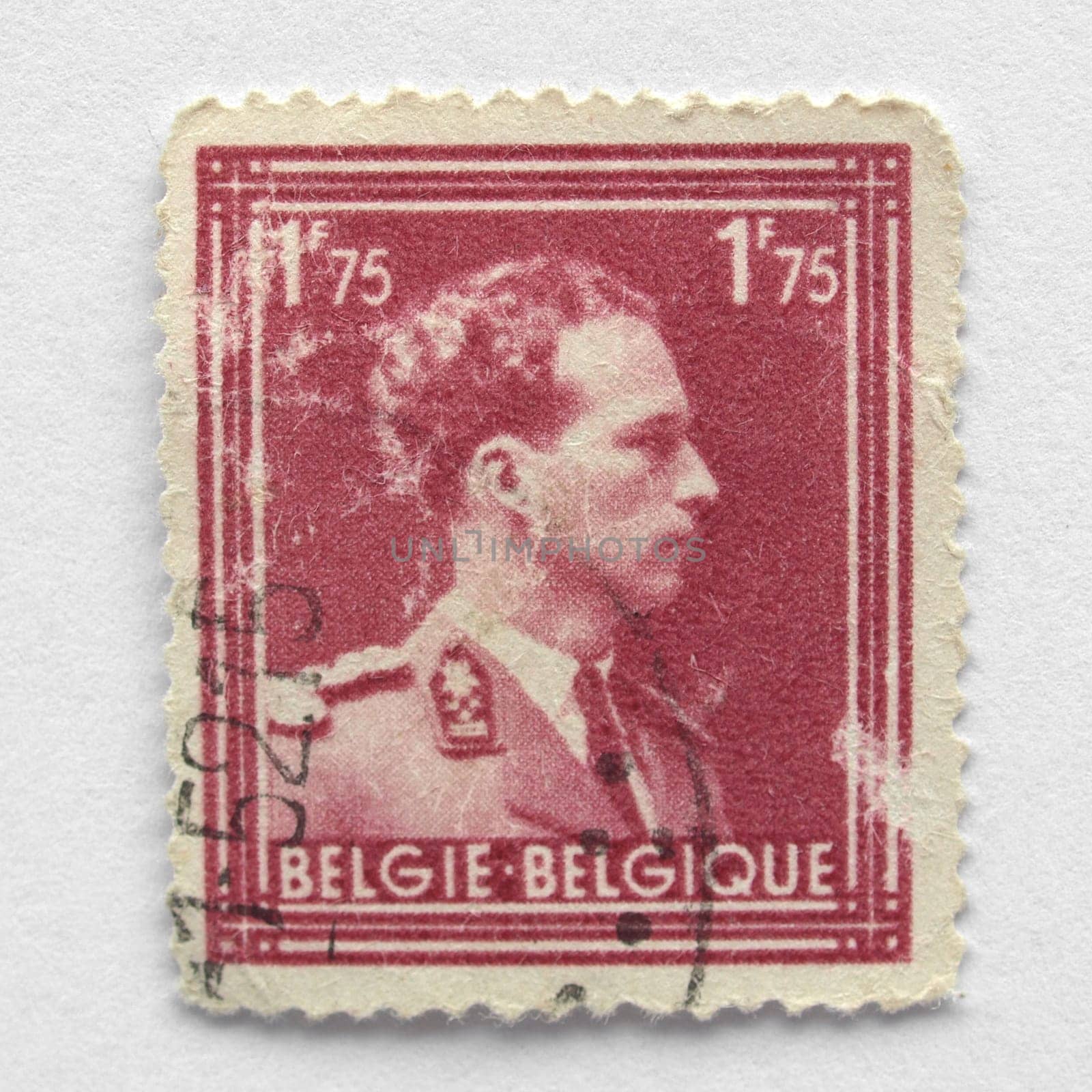 Belgian postage stamp from Belgium (European Union)